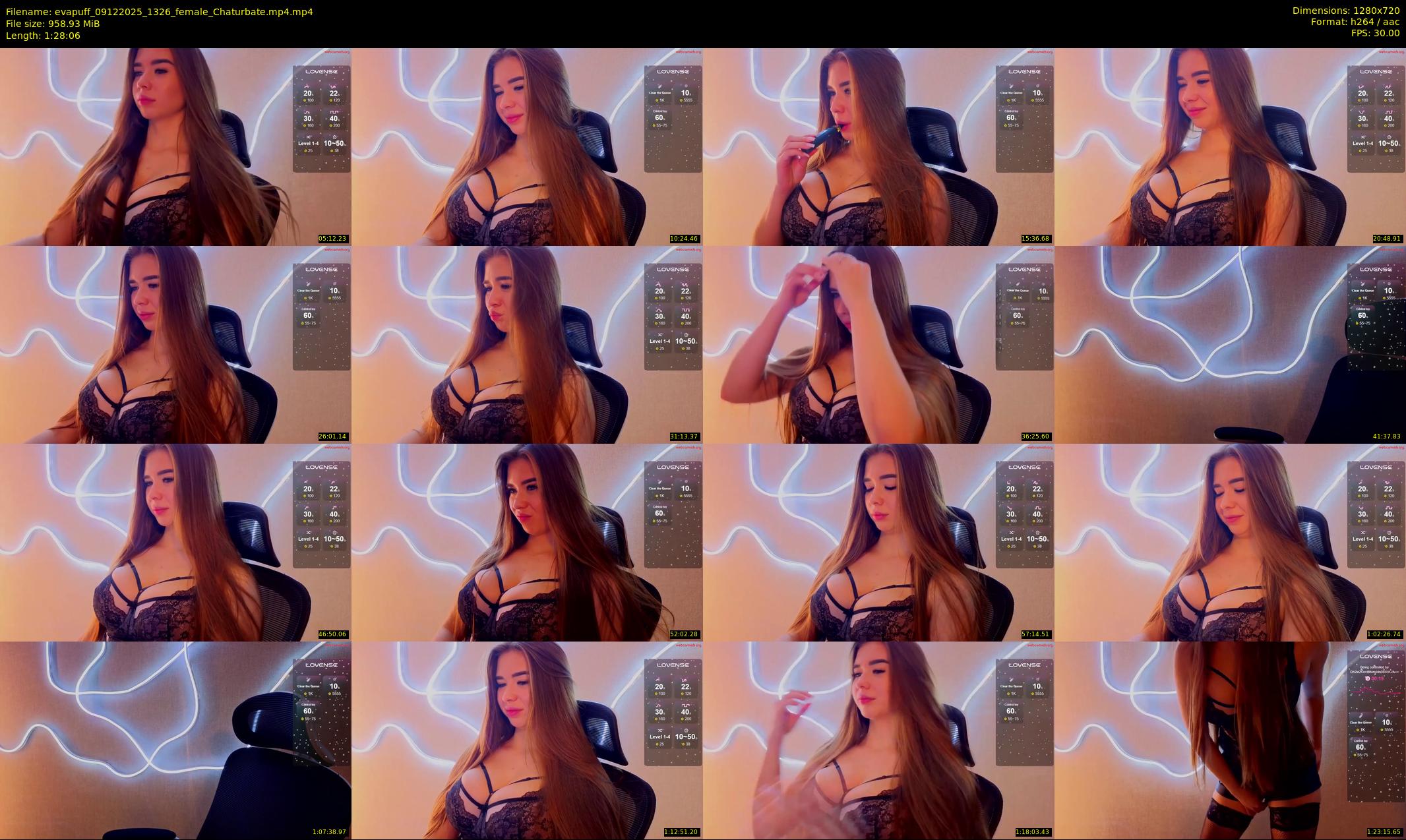 evapuff — 89 minute Chaturbate female cam show recording, 720p, Dec 9, 2025