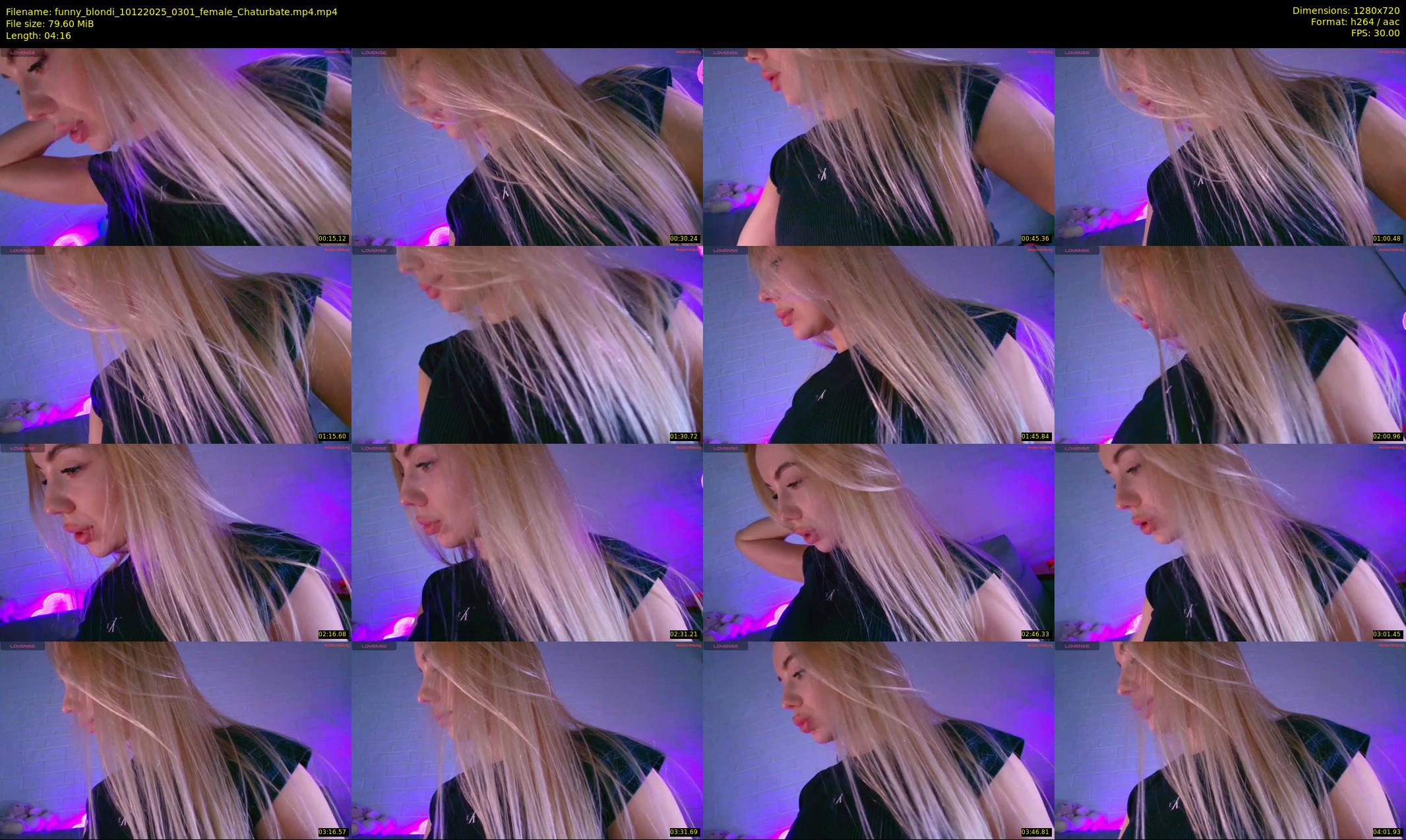 funny_blondi — 5 minute Chaturbate female cam show recording, 720p, Dec 10, 2025