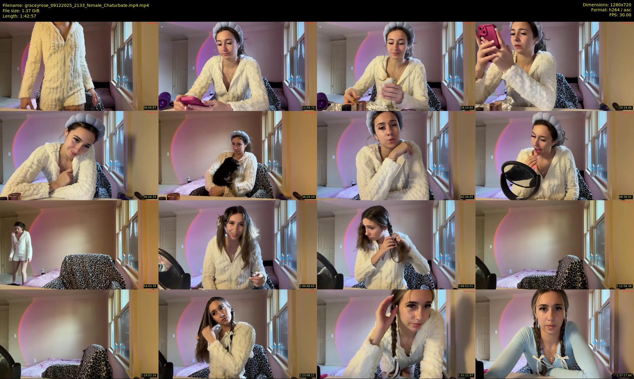 graceyrose — 103 minute Chaturbate female cam show recording, 720p, Dec 9, 2025