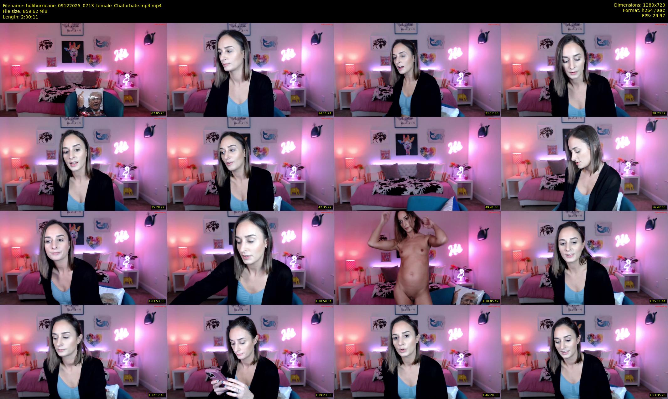 holihurricane — 121 minute Chaturbate female cam show recording, 720p, Dec 9, 2025