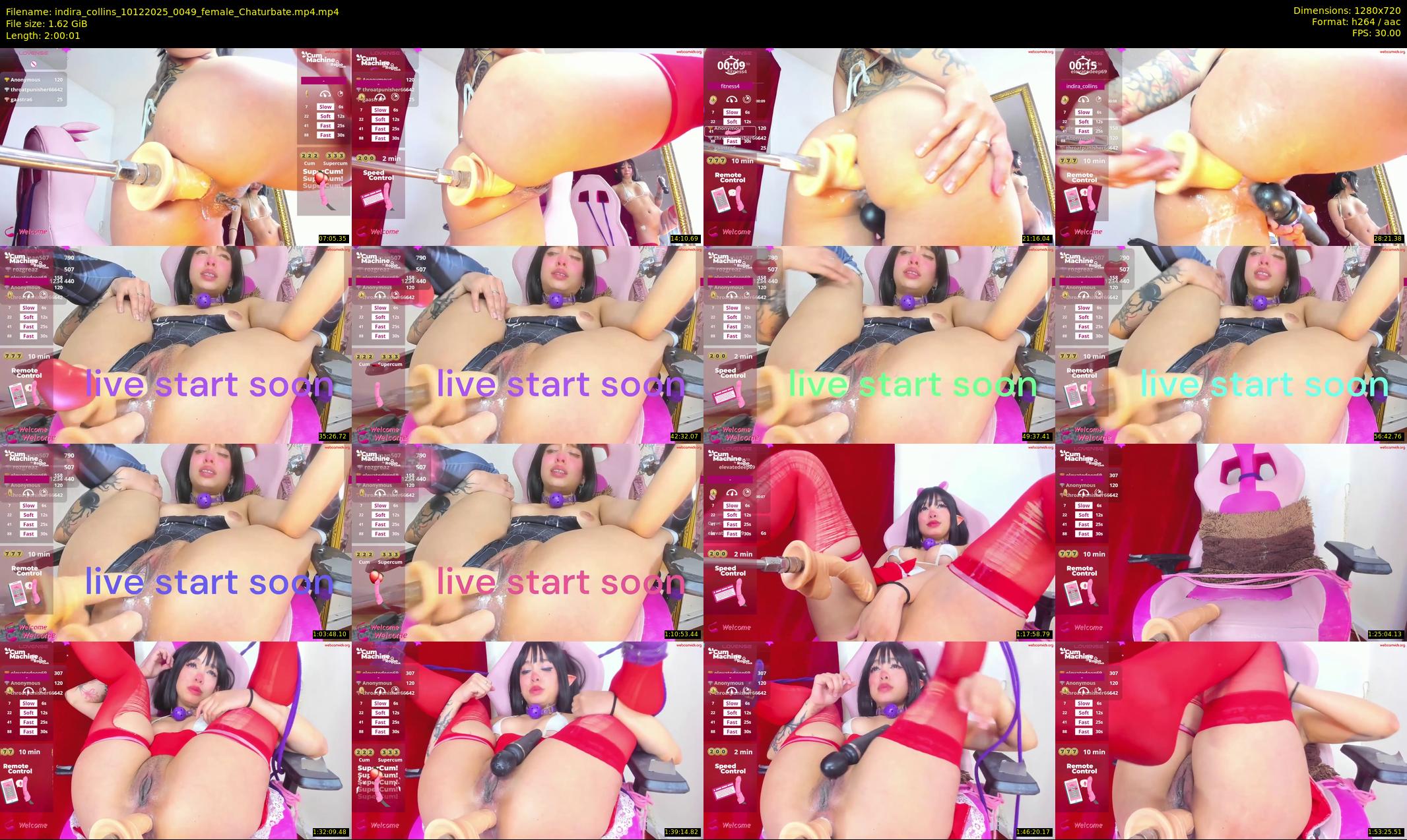 indira_collins — 121 minute Chaturbate female cam show recording, 720p, Dec 10, 2025