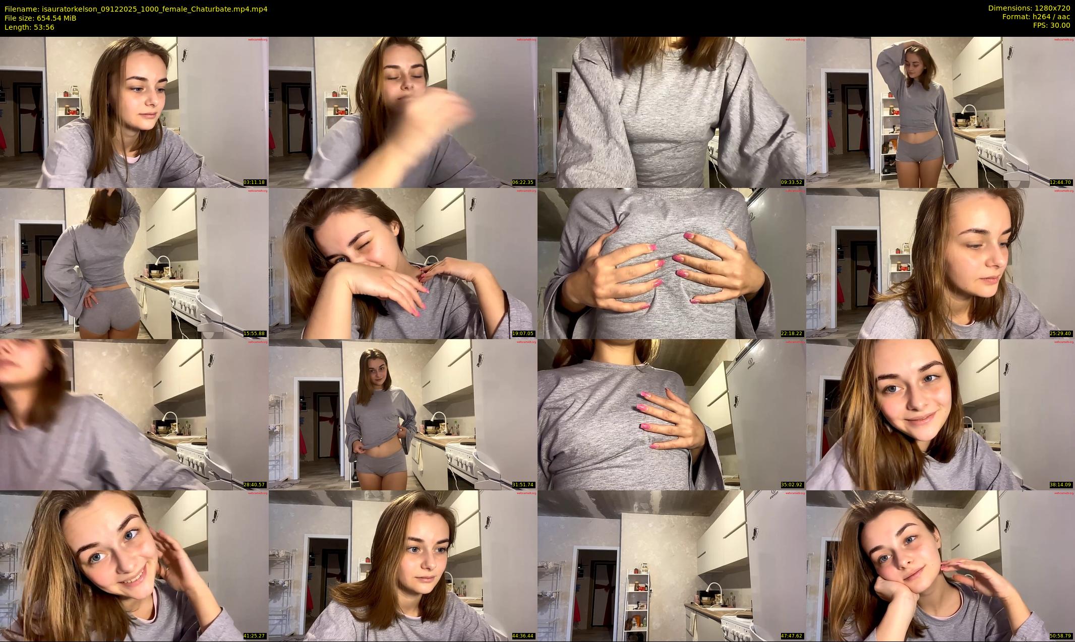 isauratorkelson — 54 minute Chaturbate female cam show recording, 720p, Dec 9, 2025