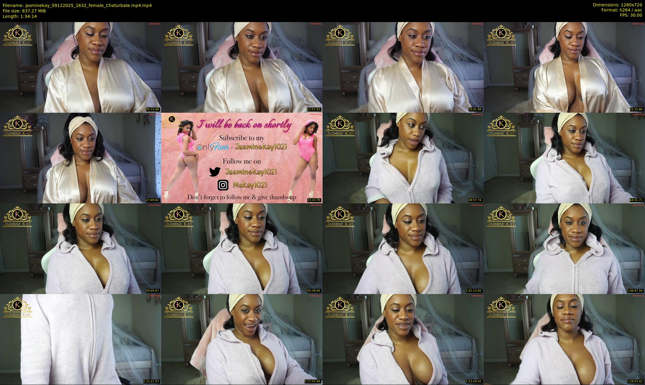 jasminekay — 95 minute Chaturbate female cam show recording, 720p, Dec 9, 2025