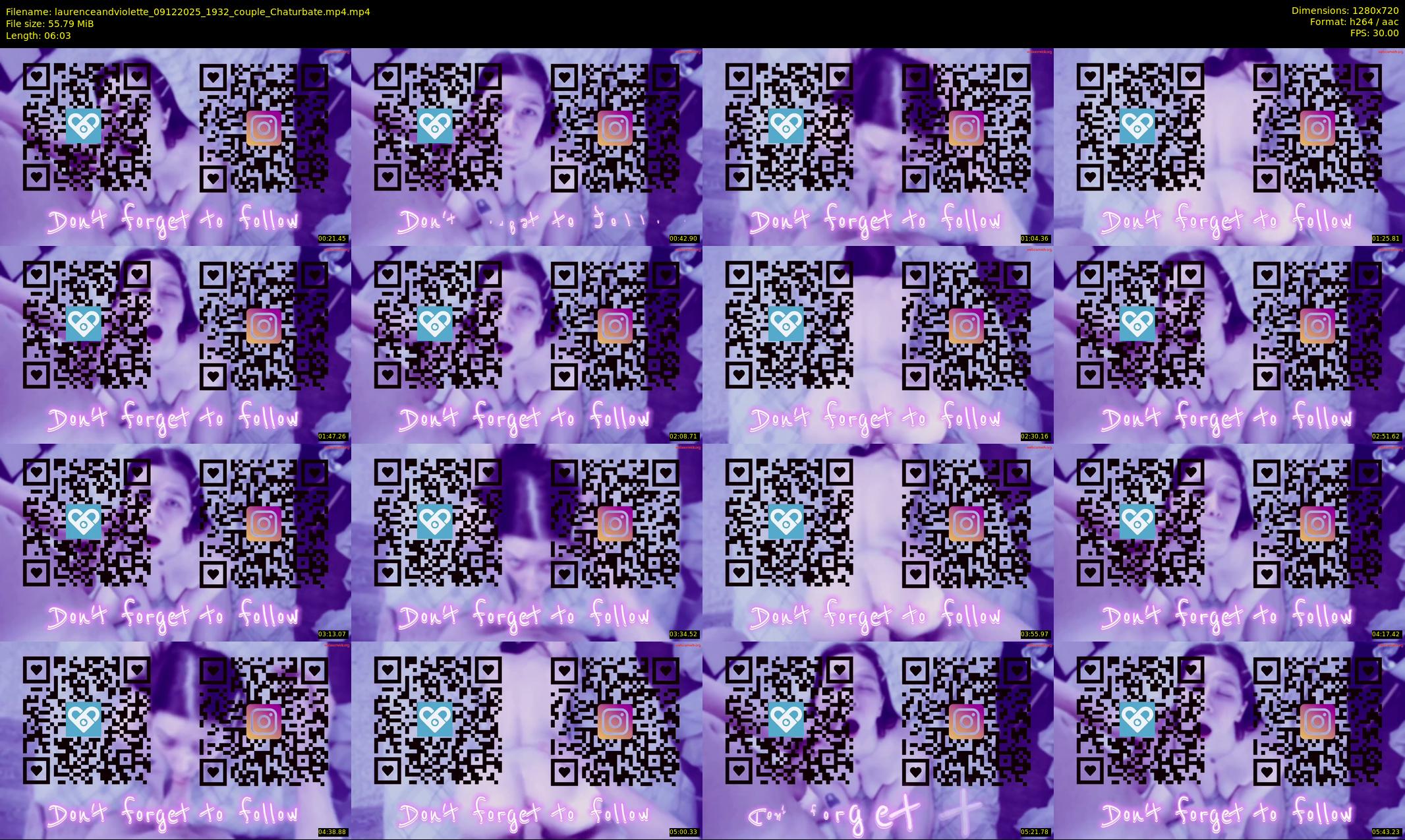 laurenceandviolette — 7 minute Chaturbate couple cam show recording, 720p, Dec 9, 2025