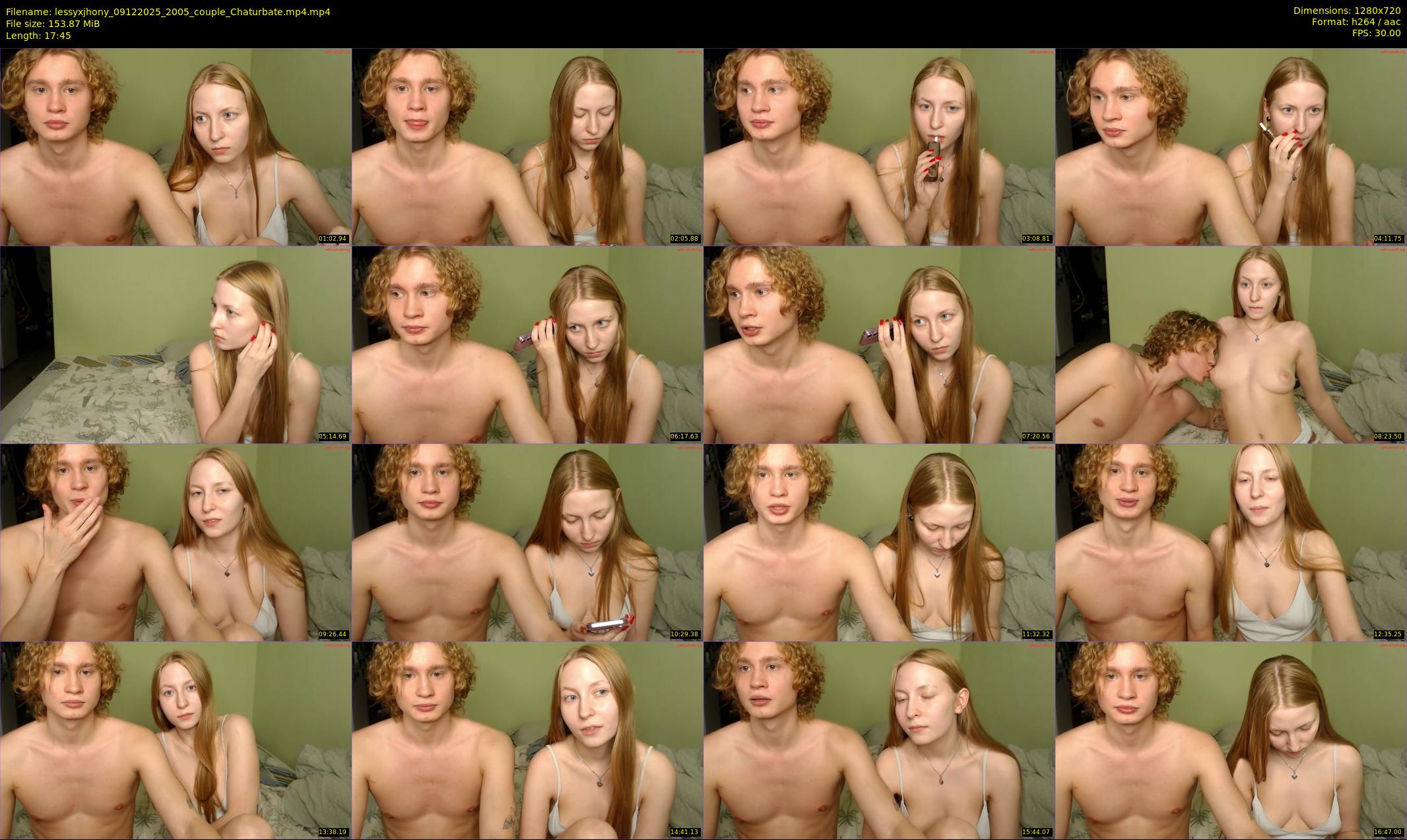 lessyxjhony — 18 minute Chaturbate couple cam show recording, 720p, Dec 9, 2025