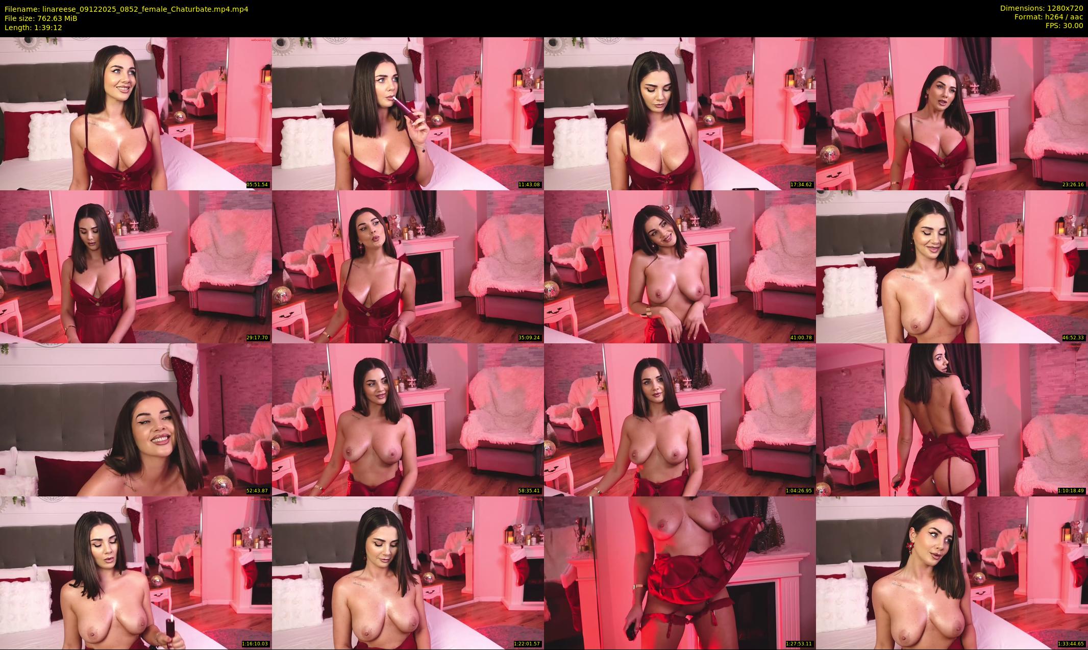 linareese — 100 minute Chaturbate female cam show recording, 720p, Dec 9, 2025