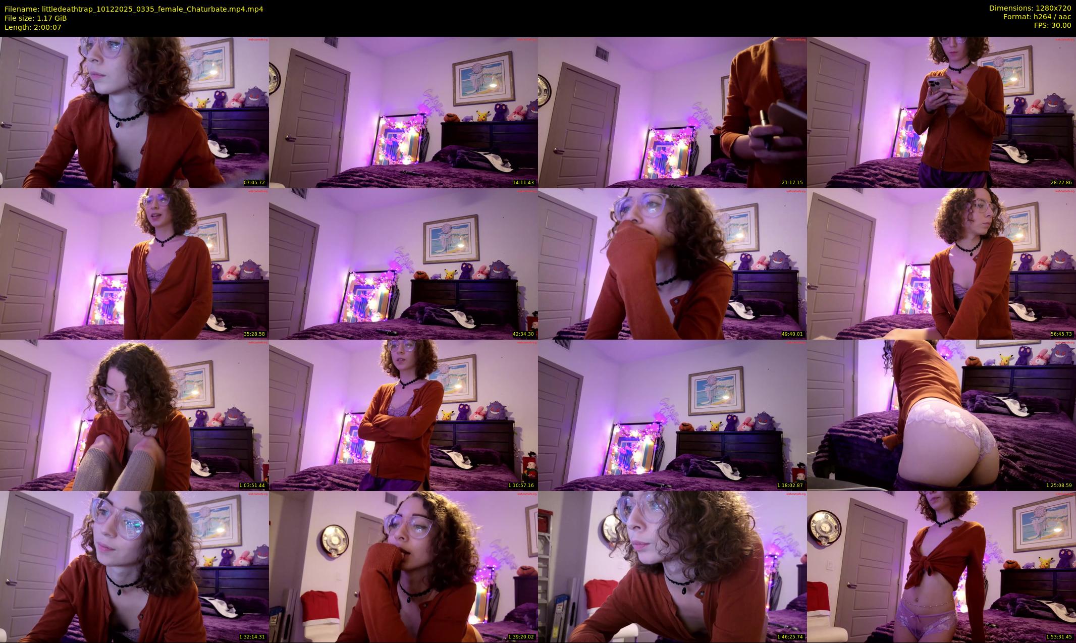 littledeathtrap — 121 minute Chaturbate female cam show recording, 720p, Dec 10, 2025