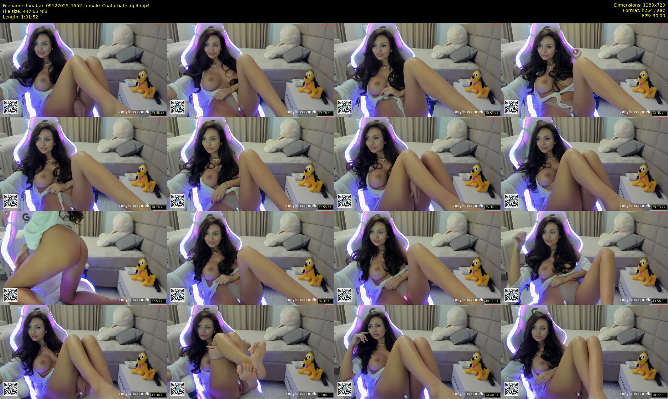 lunabex — 62 minute Chaturbate female cam show recording, 720p, Dec 9, 2025