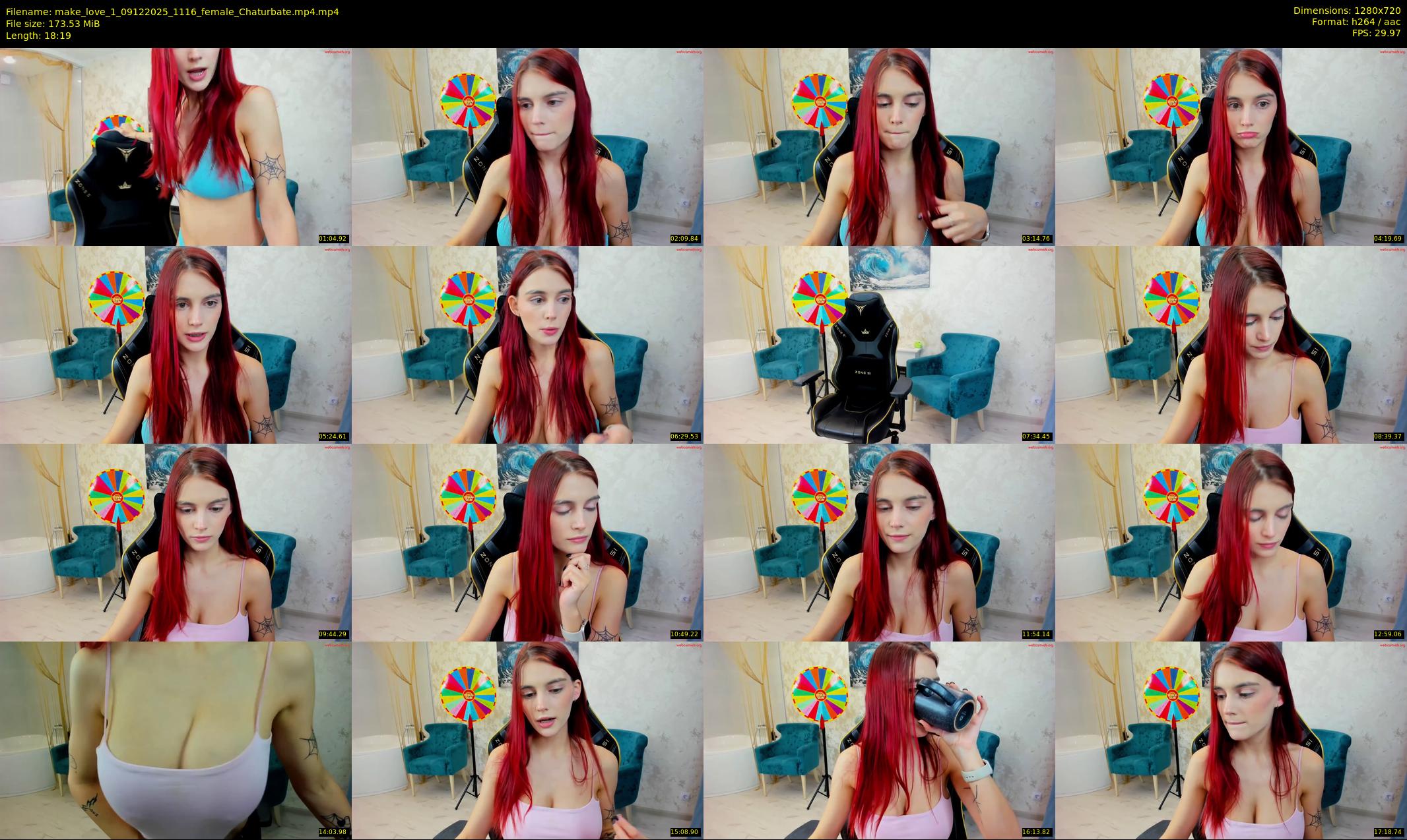make_love_1 — 19 minute Chaturbate female cam show recording, 720p, Dec 9, 2025