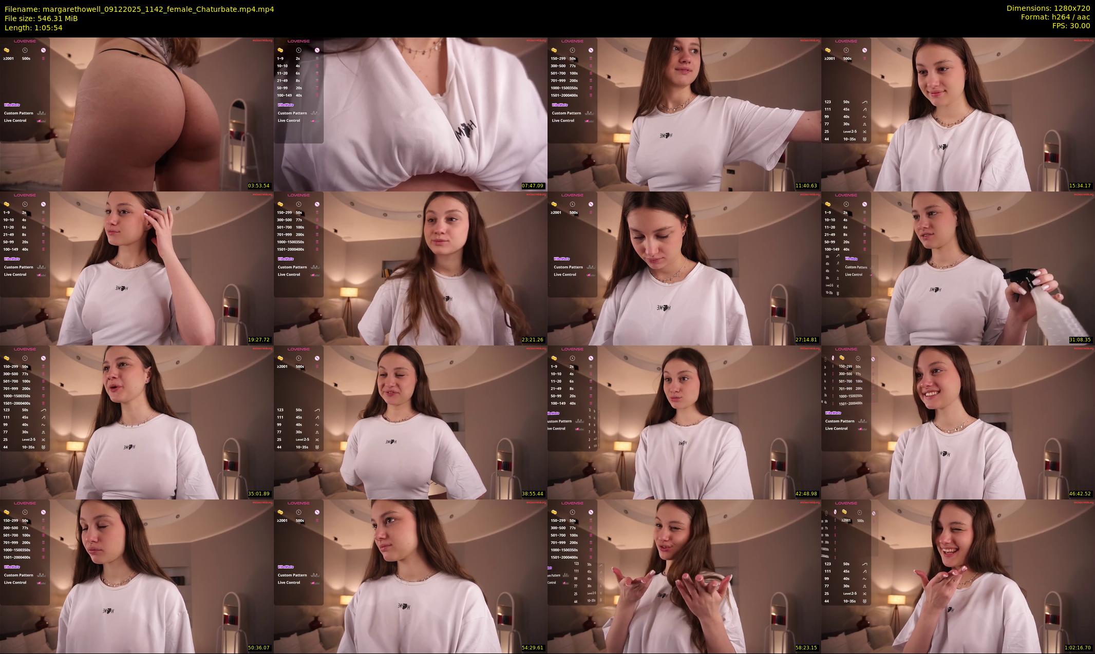 margarethowell — 66 minute Chaturbate female cam show recording, 720p, Dec 9, 2025