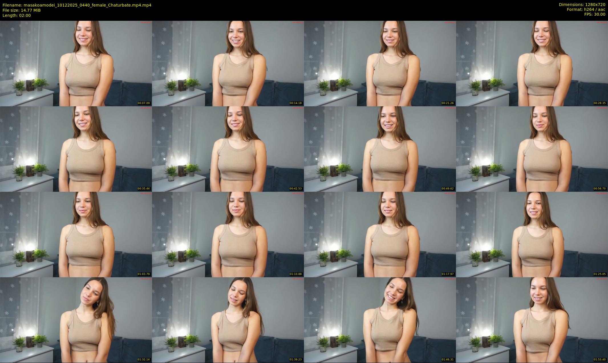 masakoamodei — 2 minute Chaturbate female cam show recording, 720p, Dec 10, 2025