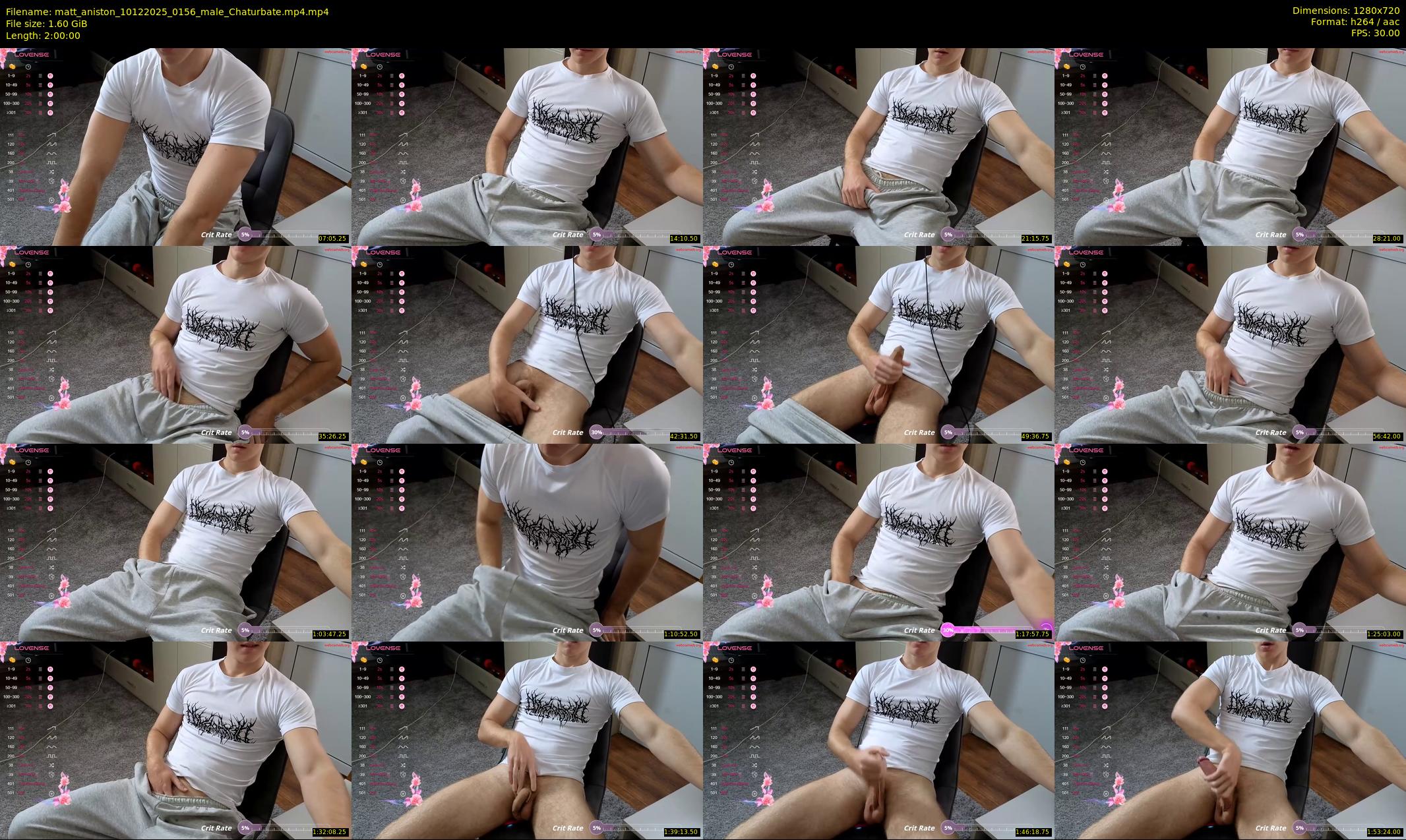 matt_aniston — 120 minute Chaturbate male cam show recording, 720p, Dec 10, 2025
