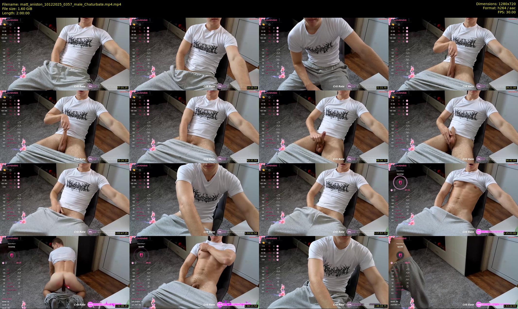 matt_aniston — 120 minute Chaturbate male cam show recording, 720p, Dec 10, 2025