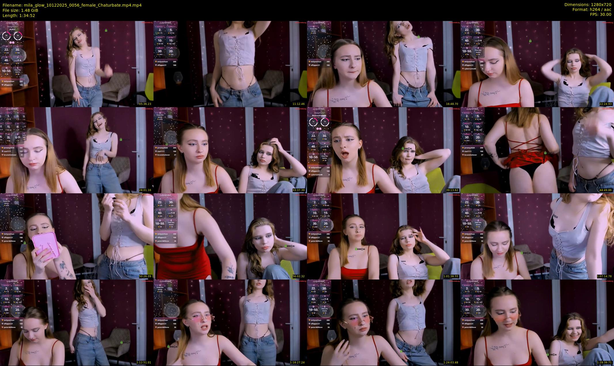 mila_glow — 95 minute Chaturbate female cam show recording, 720p, Dec 10, 2025