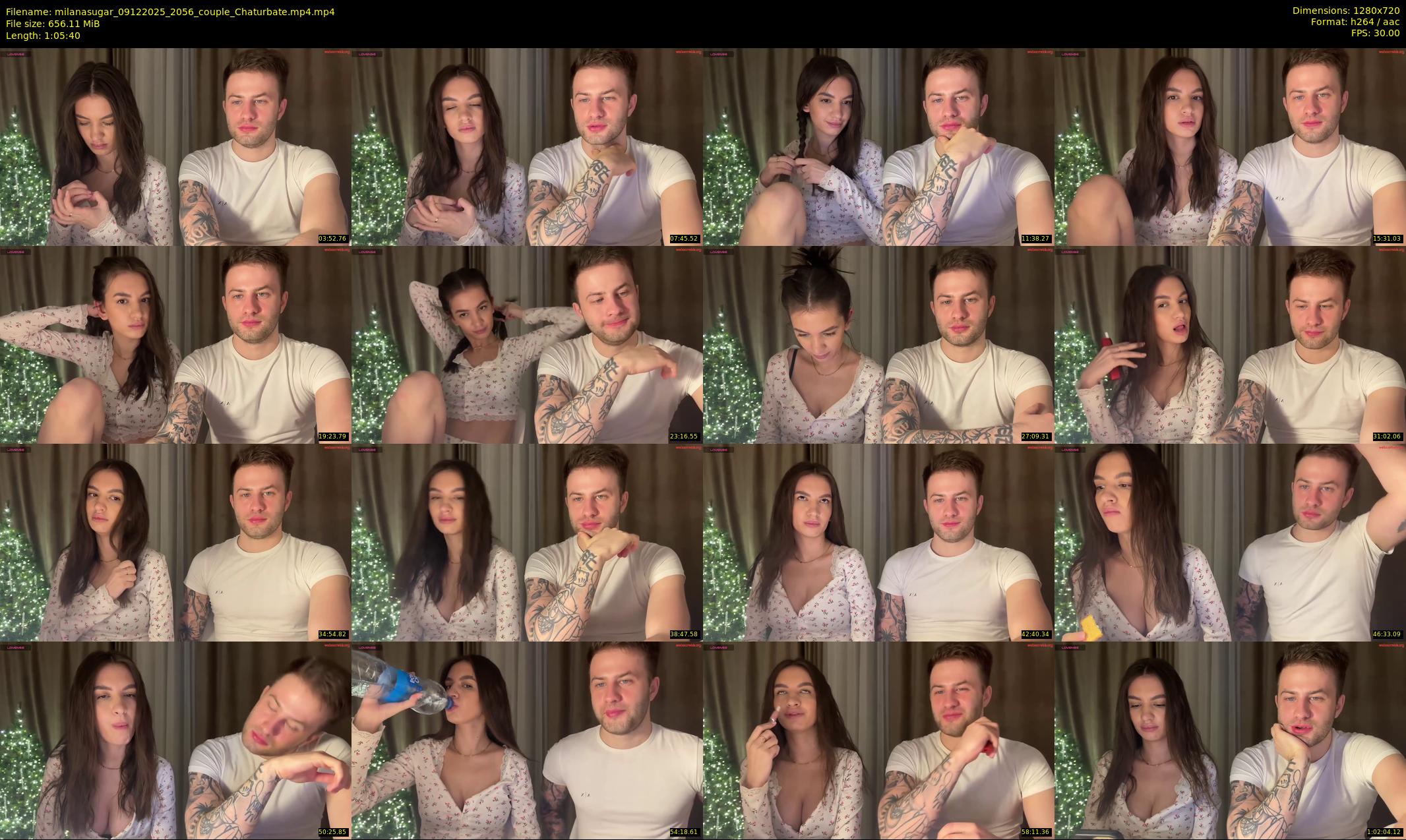 milanasugar — 66 minute Chaturbate couple cam show recording, 720p, Dec 9, 2025