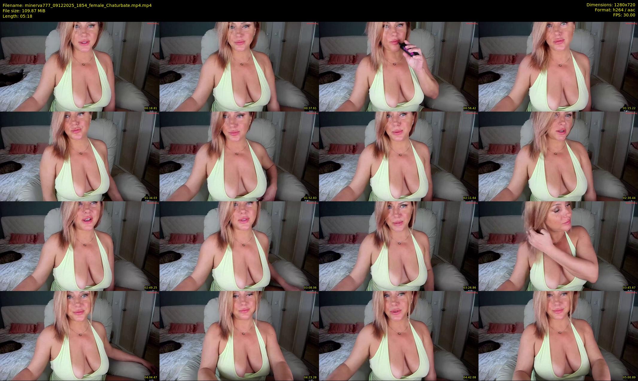 minerva777 — 6 minute Chaturbate female cam show recording, 720p, Dec 9, 2025