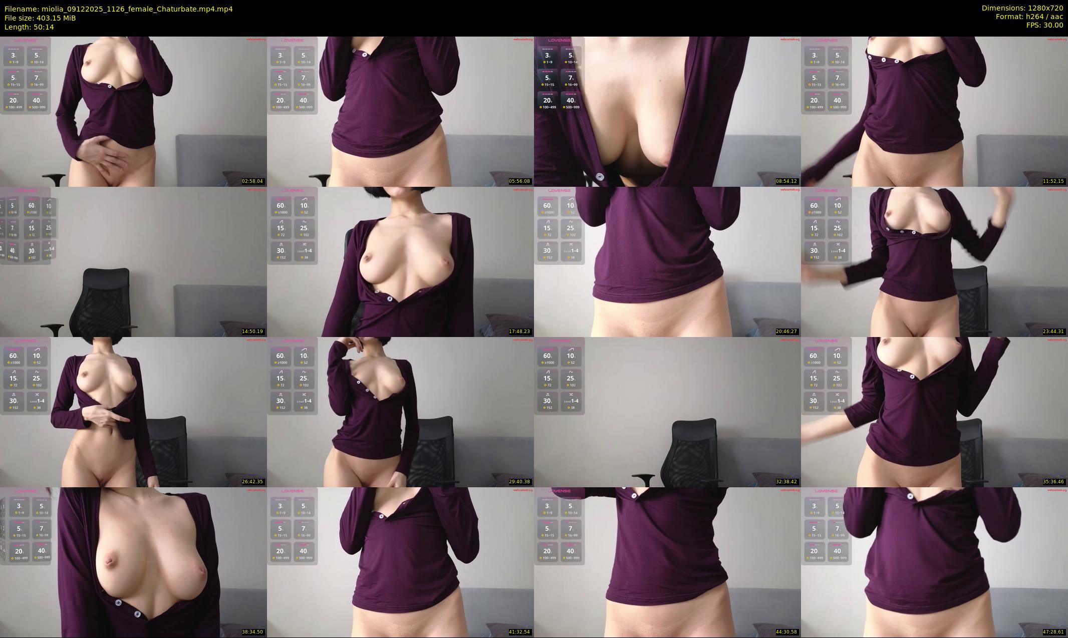 miolia — 51 minute Chaturbate female cam show recording, 720p, Dec 9, 2025