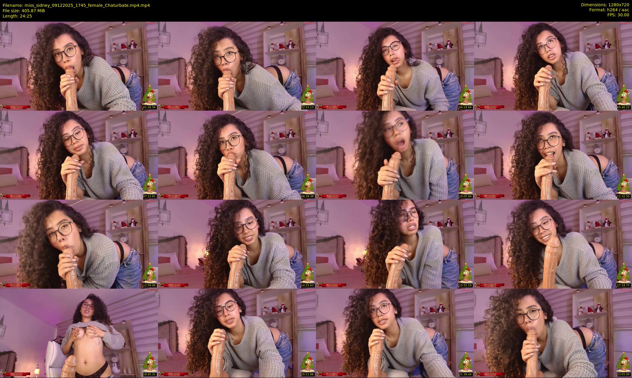 miss_sidney — 25 minute Chaturbate female cam show recording, 720p, Dec 9, 2025