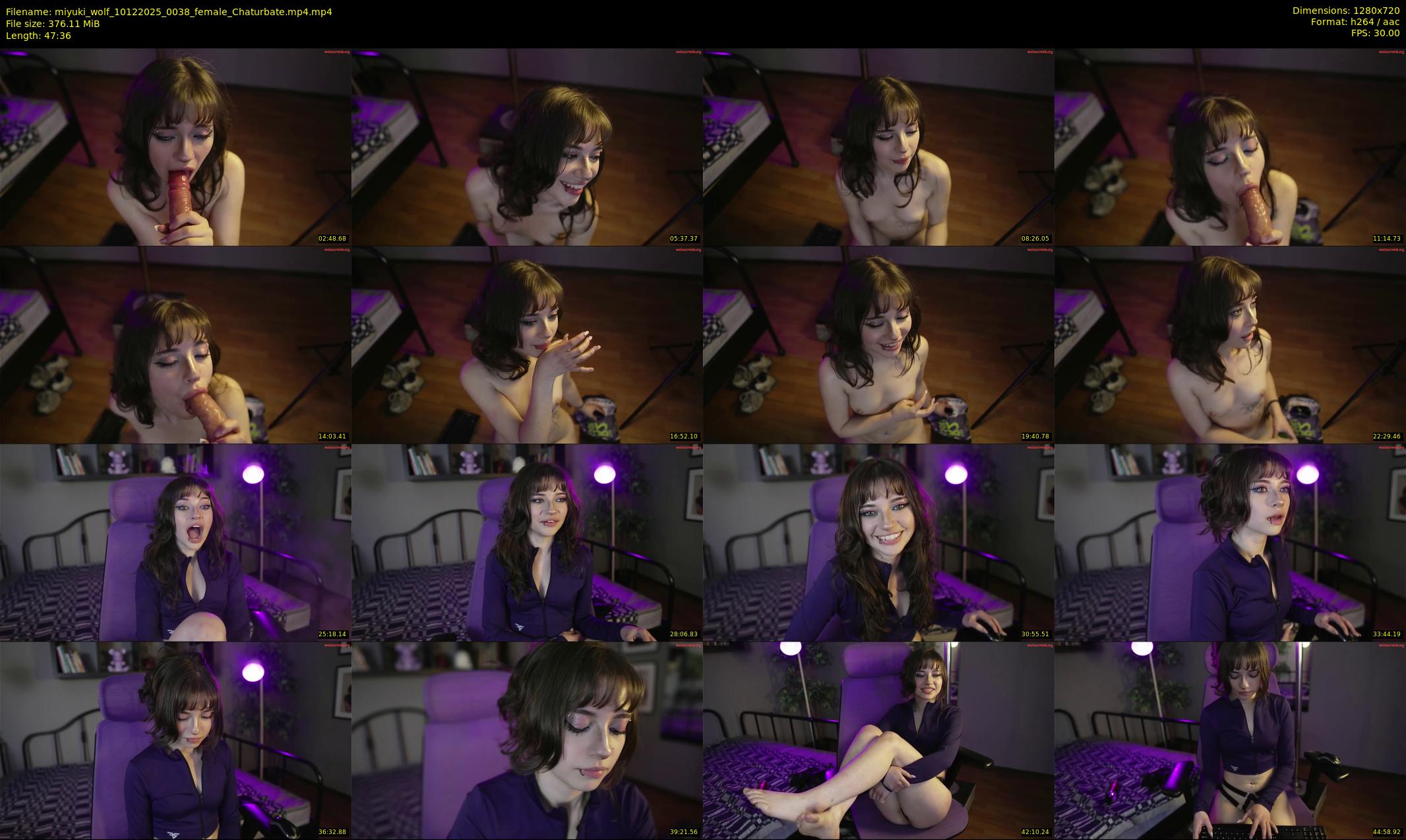 miyuki_wolf — 48 minute Chaturbate female cam show recording, 720p, Dec 10, 2025