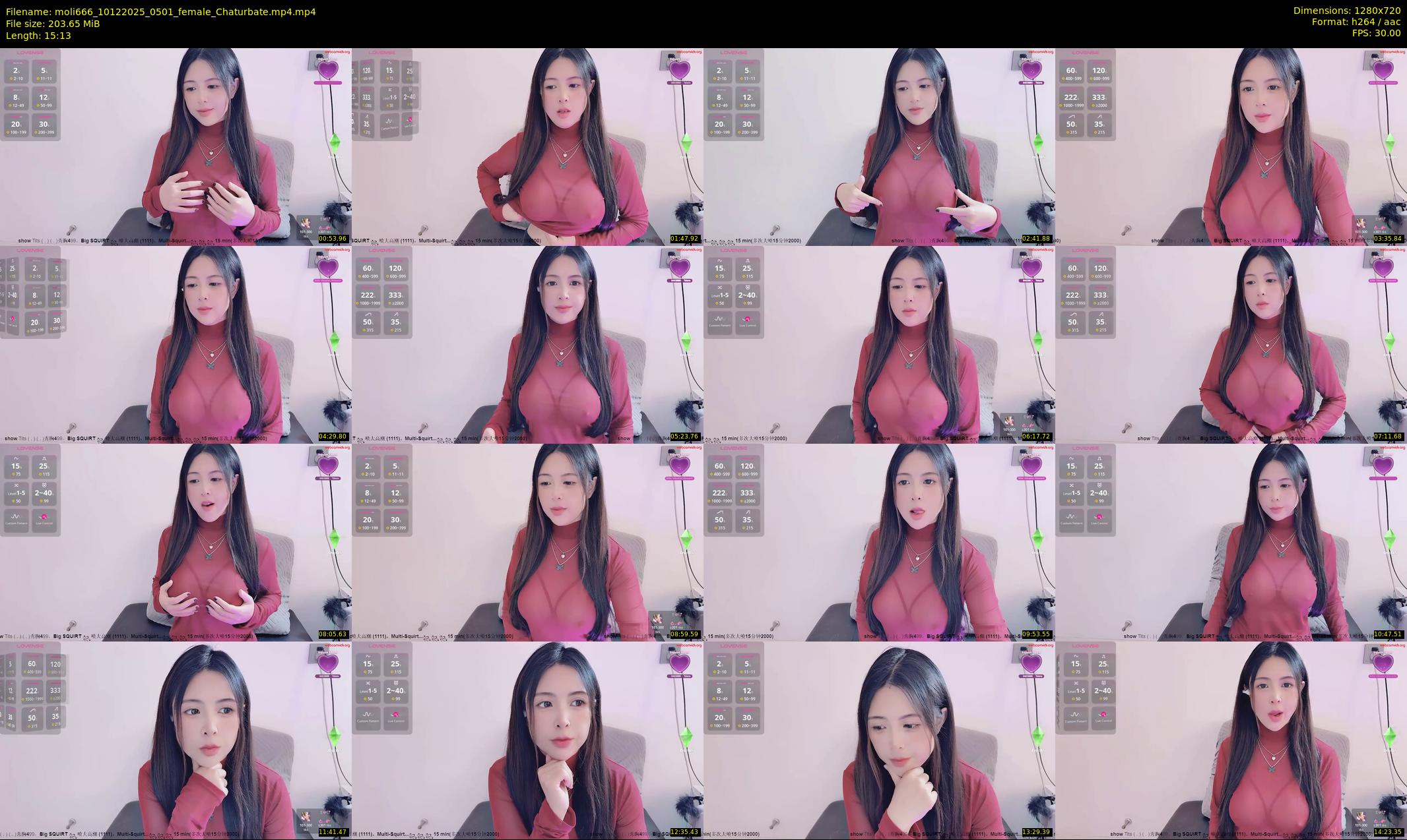moli666 — 16 minute Chaturbate female cam show recording, 720p, Dec 10, 2025