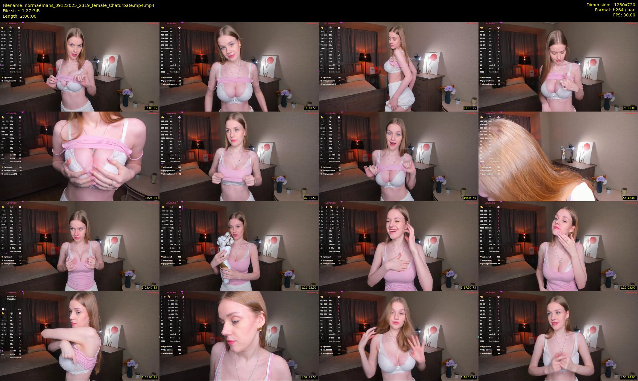 normaemans — 120 minute Chaturbate female cam show recording, 720p, Dec 9, 2025