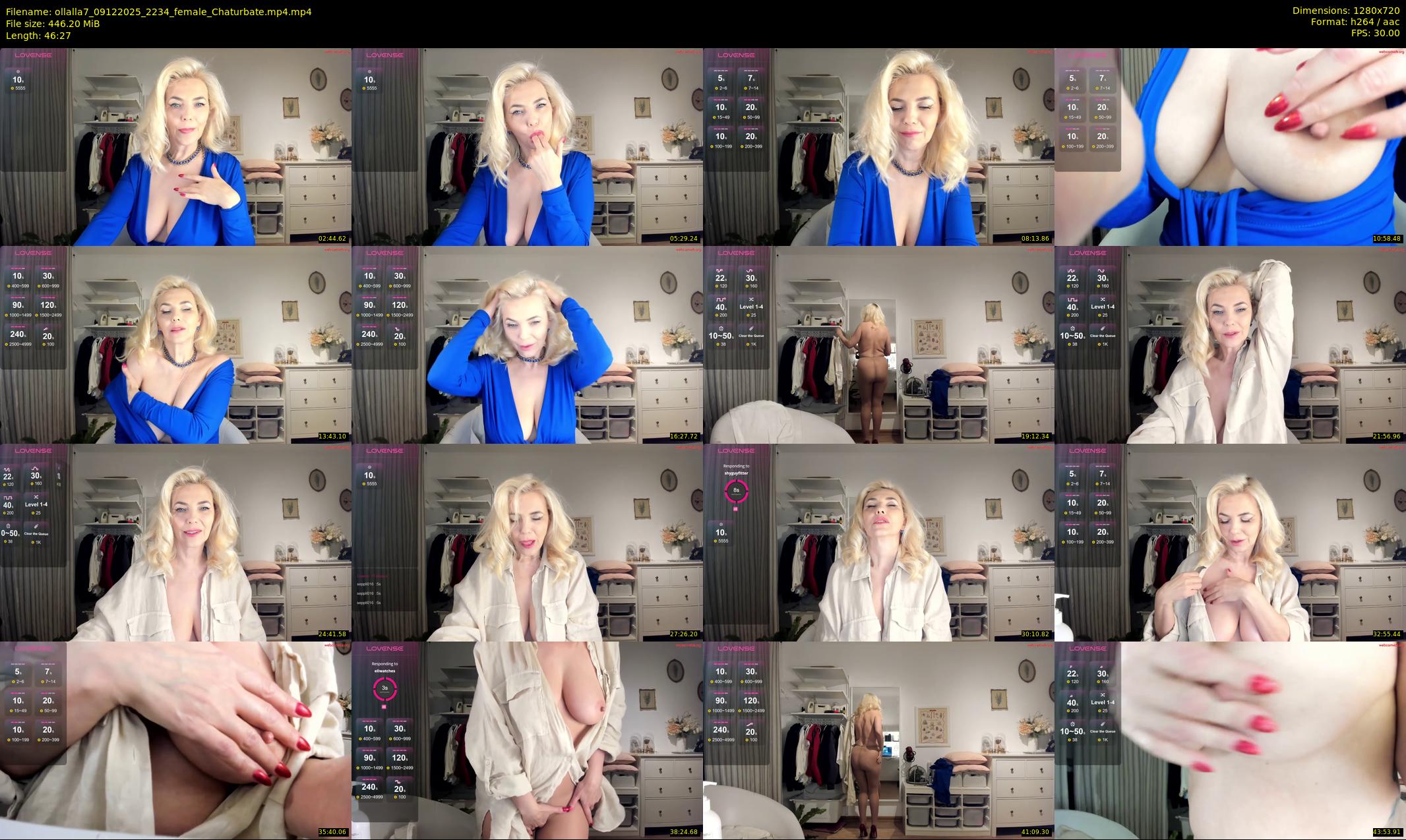 ollalla7 — 47 minute Chaturbate female cam show recording, 720p, Dec 9, 2025