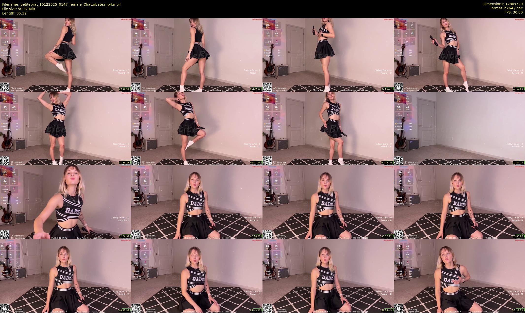 petitebrat — 6 minute Chaturbate female cam show recording, 720p, Dec 10, 2025