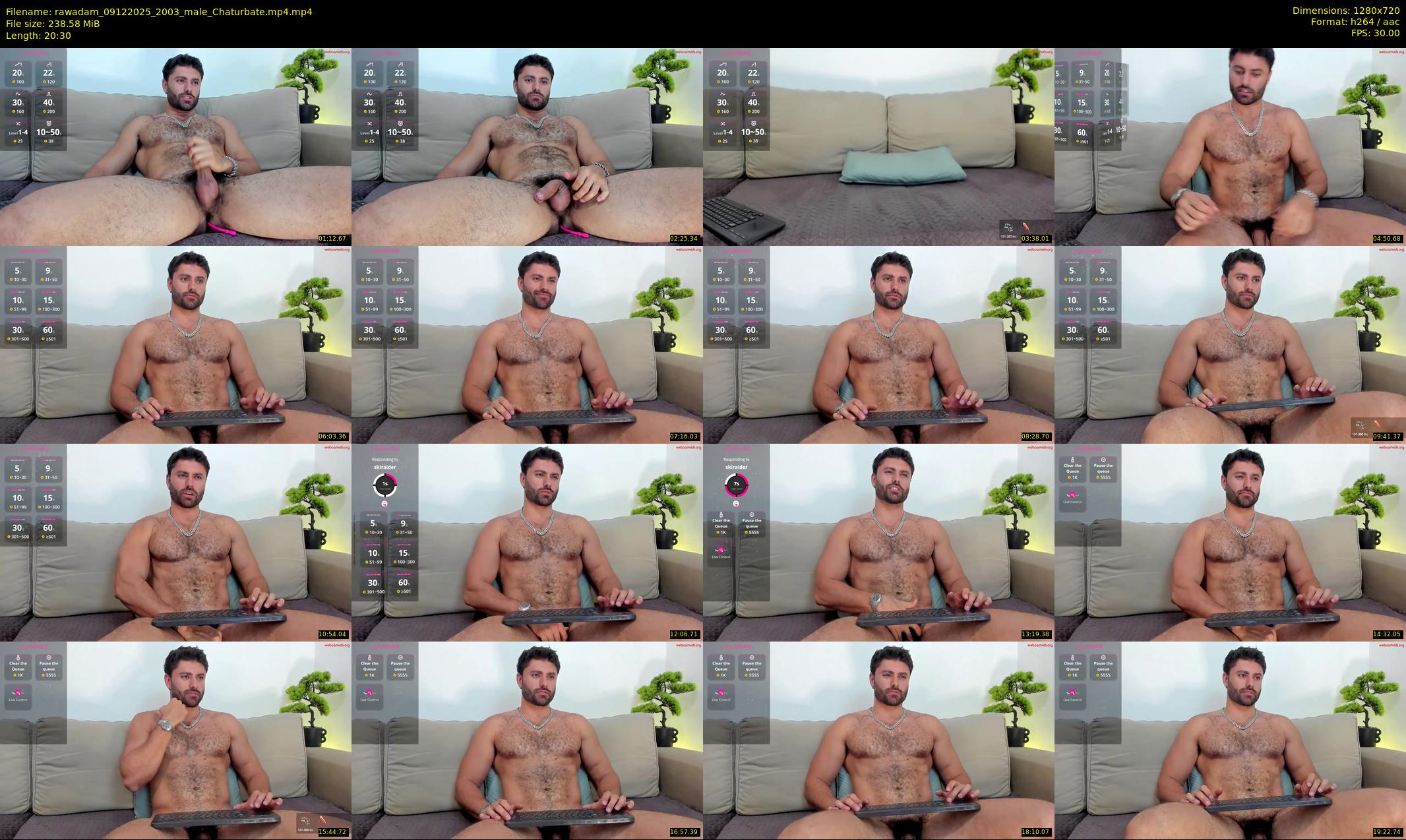 rawadam — 21 minute Chaturbate male cam show recording, 720p, Dec 9, 2025