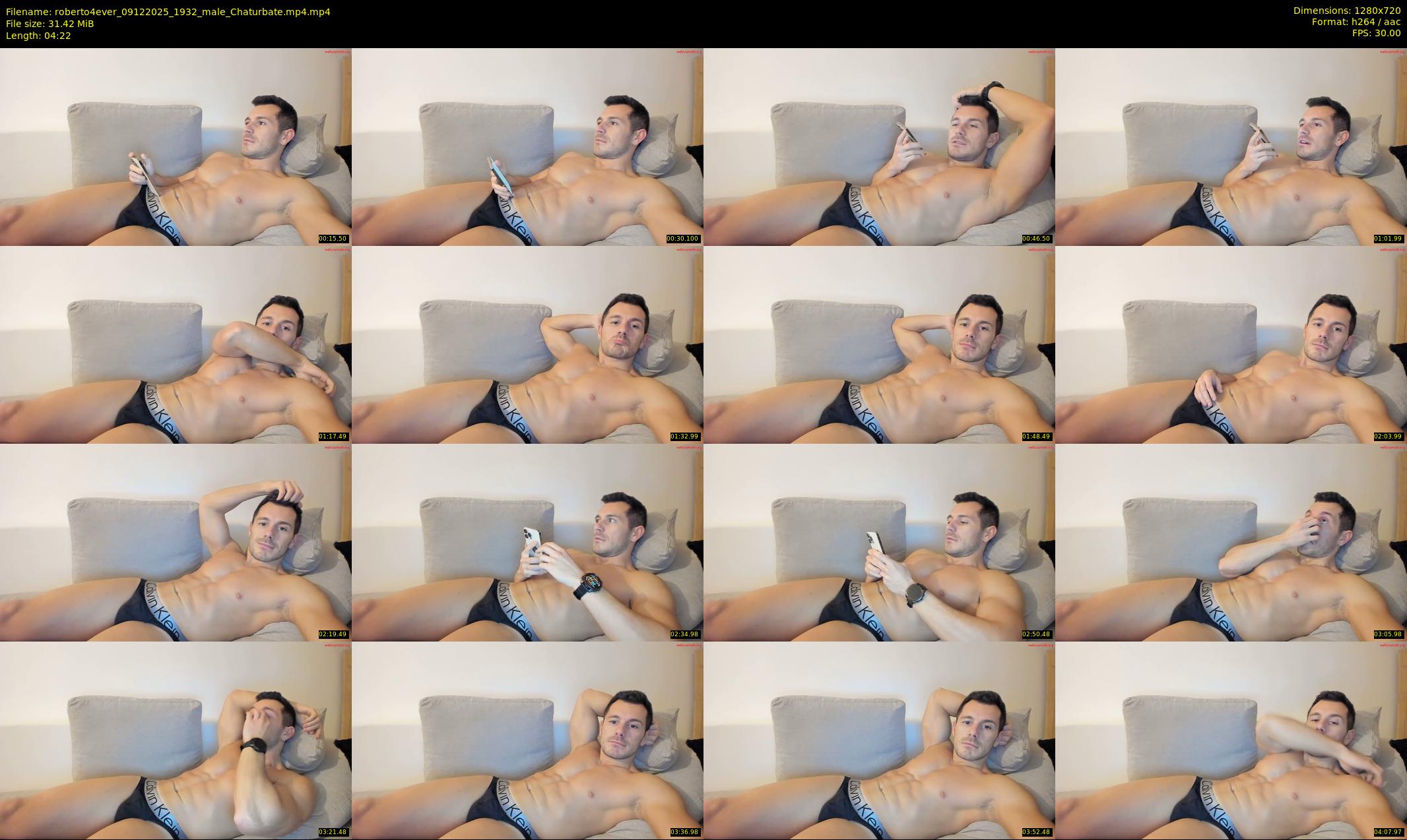 roberto4ever — 5 minute Chaturbate male cam show recording, 720p, Dec 9, 2025