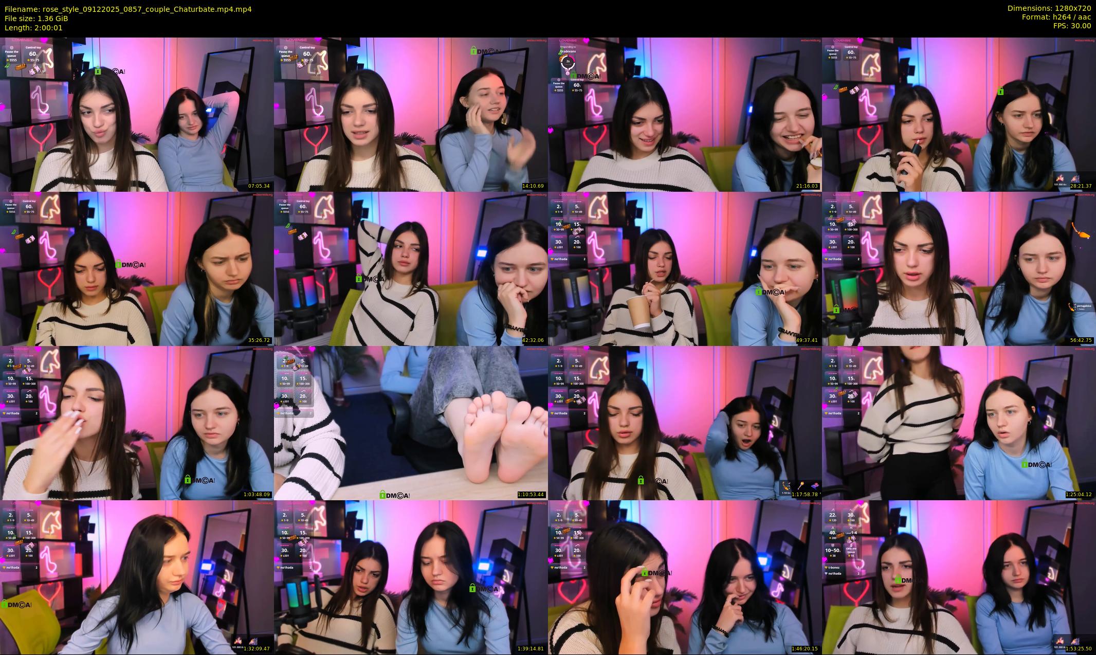 rose_style — 121 minute Chaturbate couple cam show recording, 720p, Dec 9, 2025