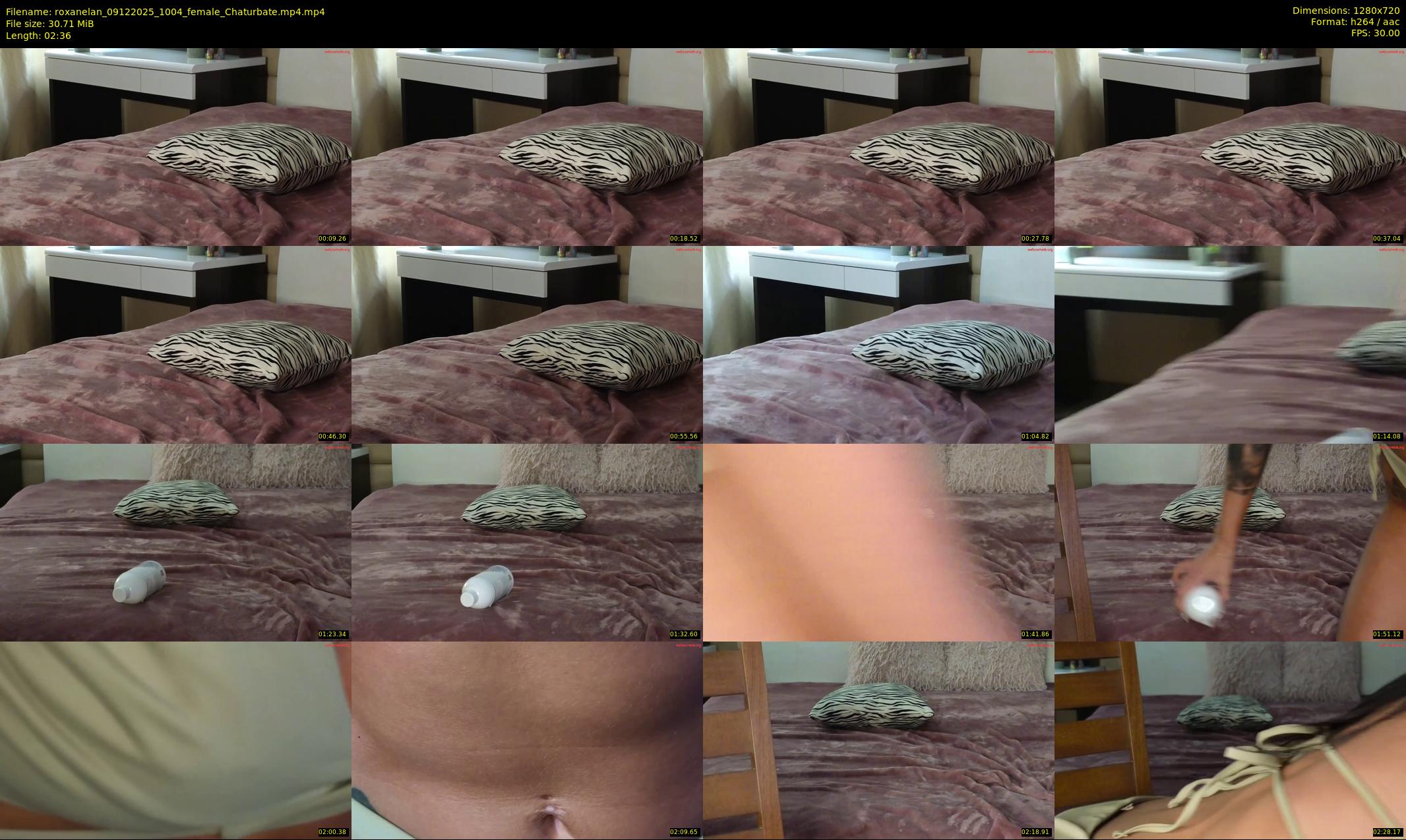 roxanelan — 3 minute Chaturbate female cam show recording, 720p, Dec 9, 2025