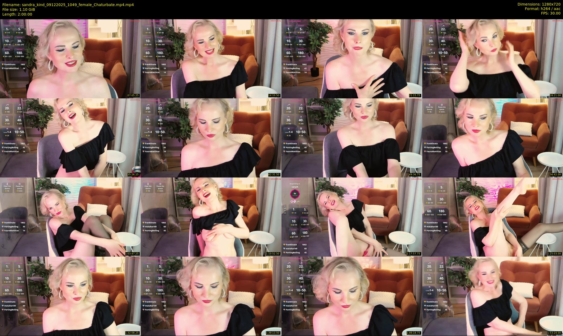 sandra_kind — 120 minute Chaturbate female cam show recording, 720p, Dec 9, 2025