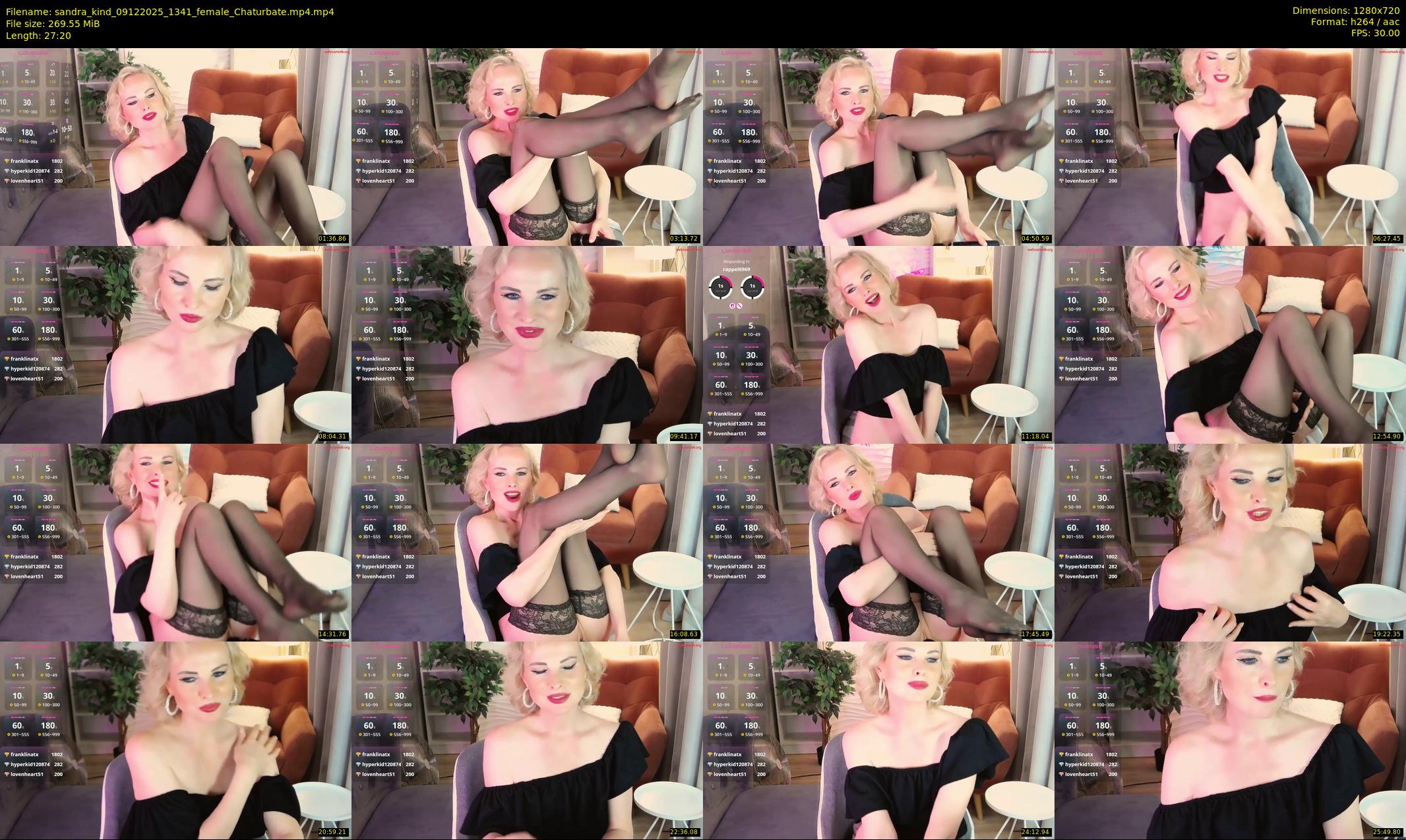 sandra_kind — 28 minute Chaturbate female cam show recording, 720p, Dec 9, 2025