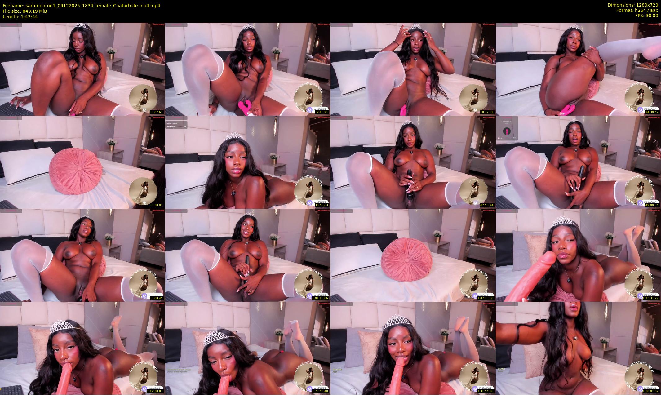 saramonroe1 — 104 minute Chaturbate female cam show recording, 720p, Dec 9, 2025