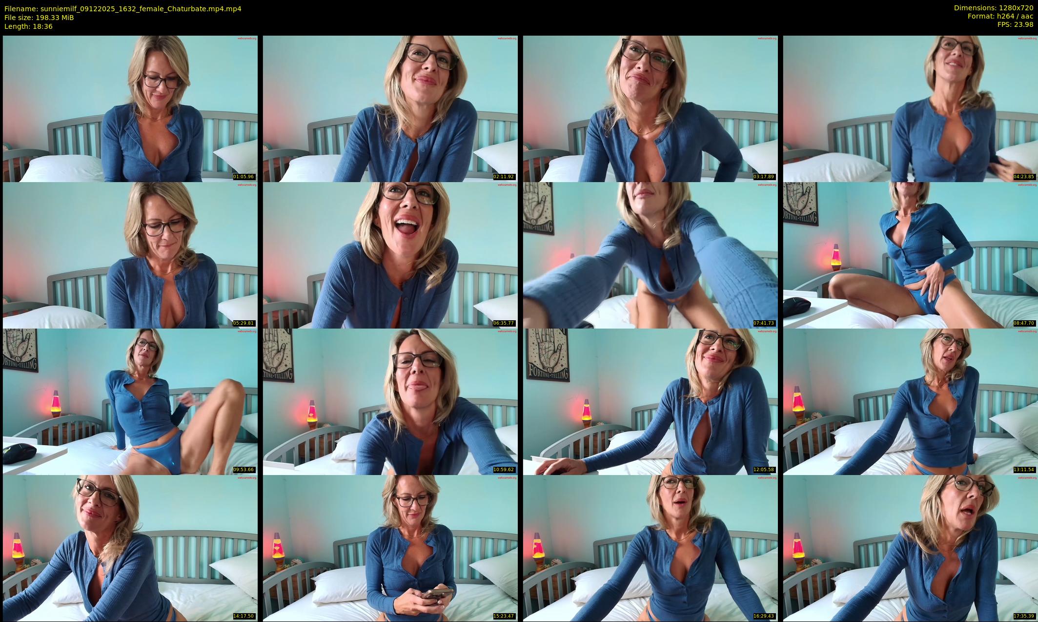 sunniemilf — 19 minute Chaturbate female cam show recording, 720p, Dec 9, 2025