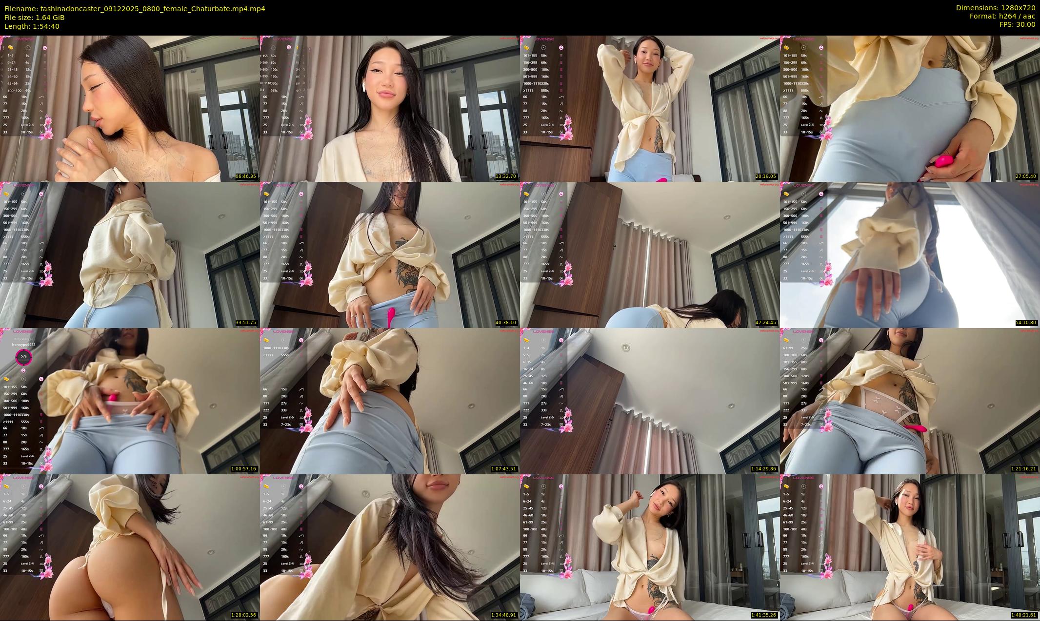 tashinadoncaster — 115 minute Chaturbate female cam show recording, 720p, Dec 9, 2025