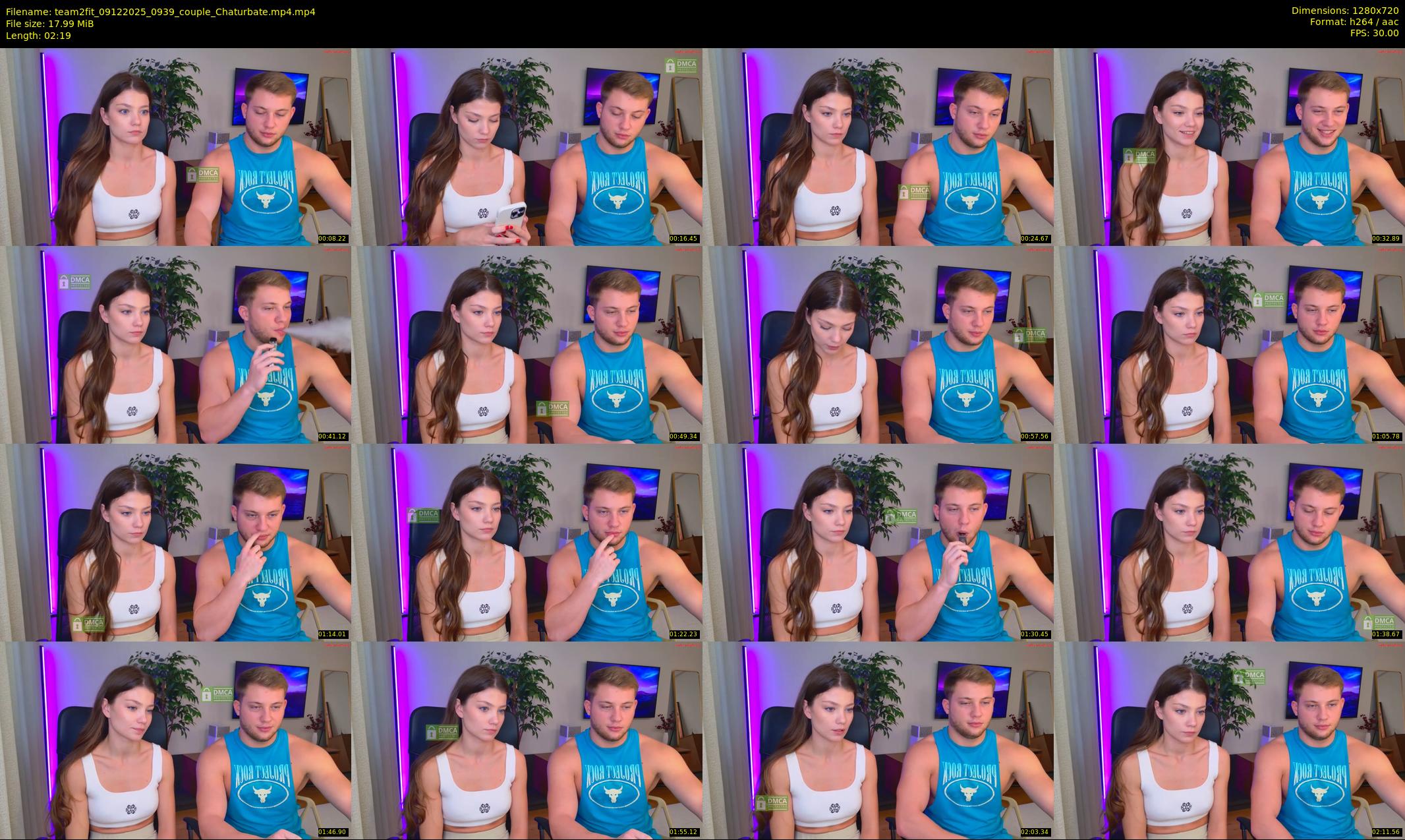 team2fit — 3 minute Chaturbate couple cam show recording, 720p, Dec 9, 2025