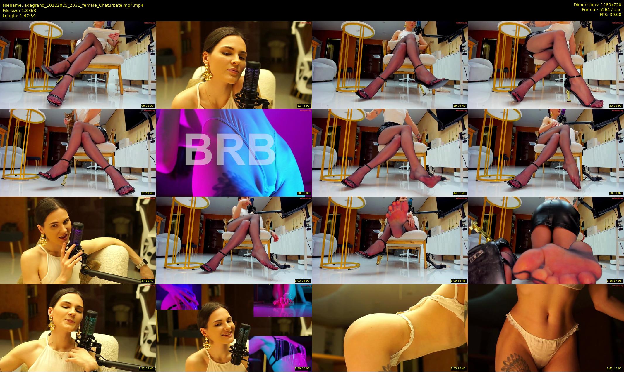 adagrand — 108 minute Chaturbate female cam show recording, 720p, Dec 10, 2025