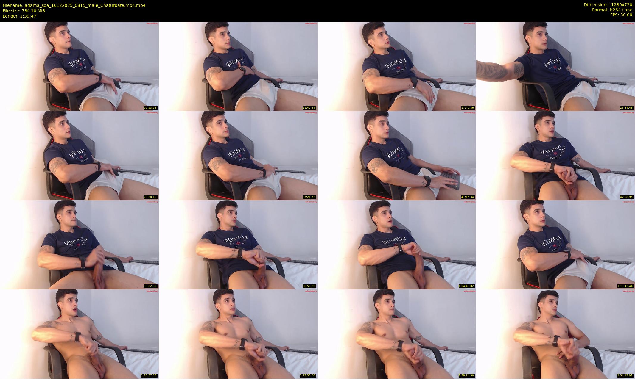 adama_soa — 100 minute Chaturbate male cam show recording, 720p, Dec 10, 2025