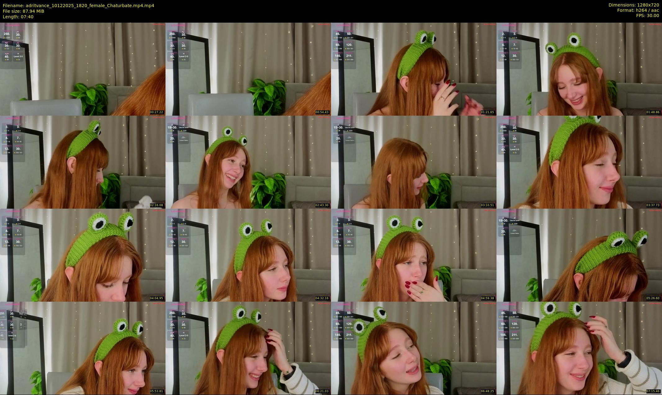adritvance — 8 minute Chaturbate female cam show recording, 720p, Dec 10, 2025