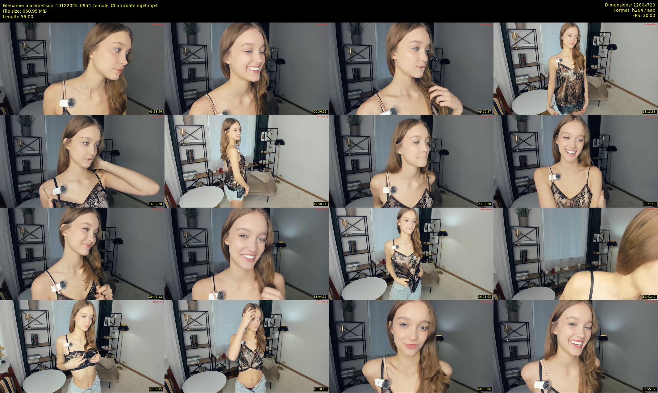 alicemelison — 56 minute Chaturbate female cam show recording, 720p, Dec 10, 2025