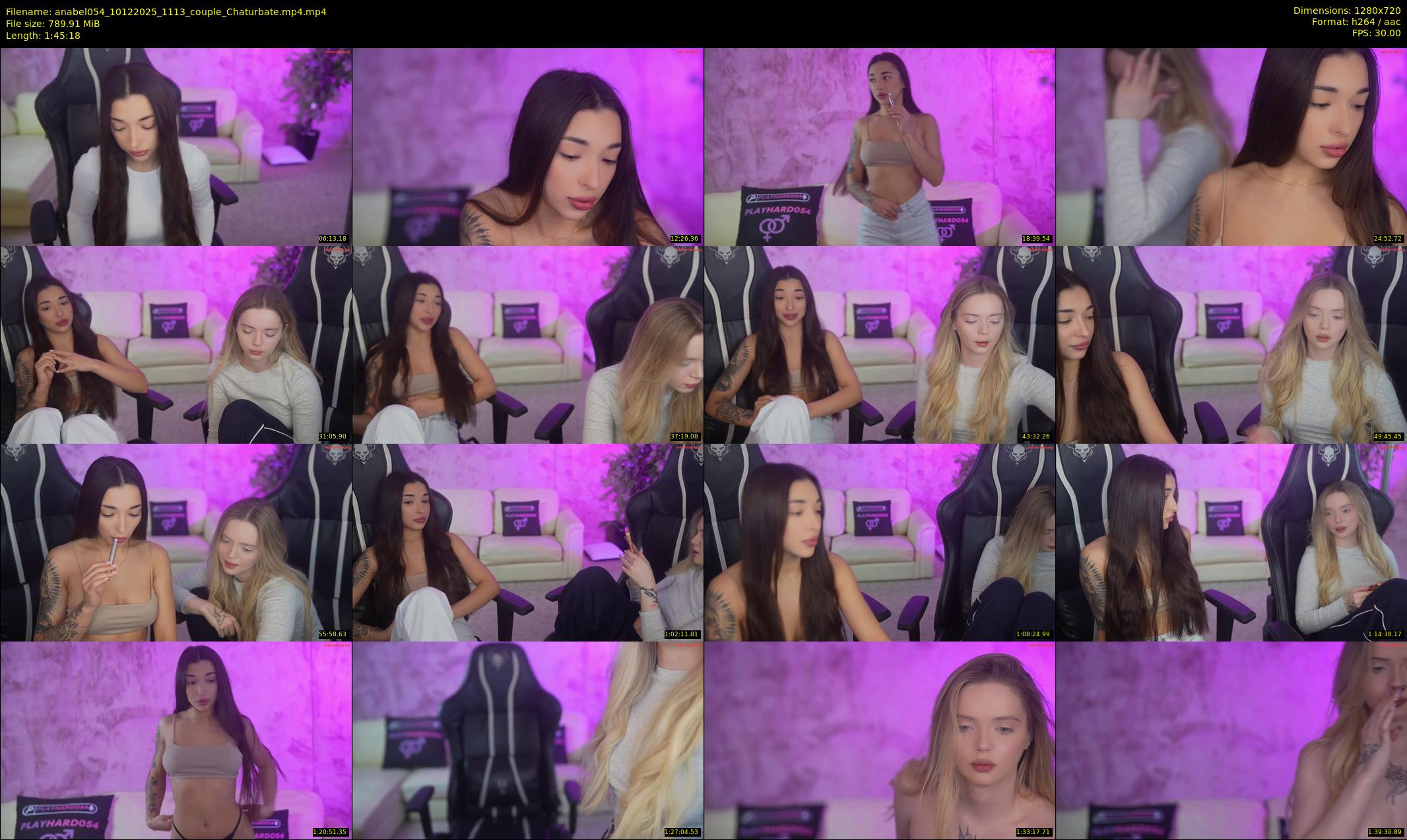 anabel054 — 106 minute Chaturbate female cam show recording, 720p, Dec 10, 2025