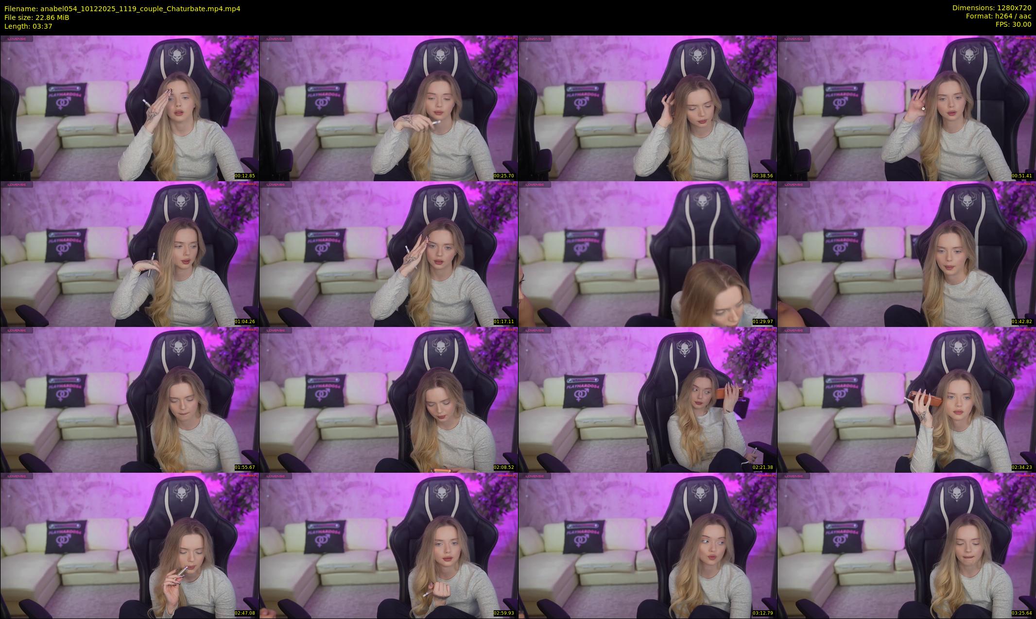 anabel054 — 4 minute Chaturbate female cam show recording, 720p, Dec 10, 2025