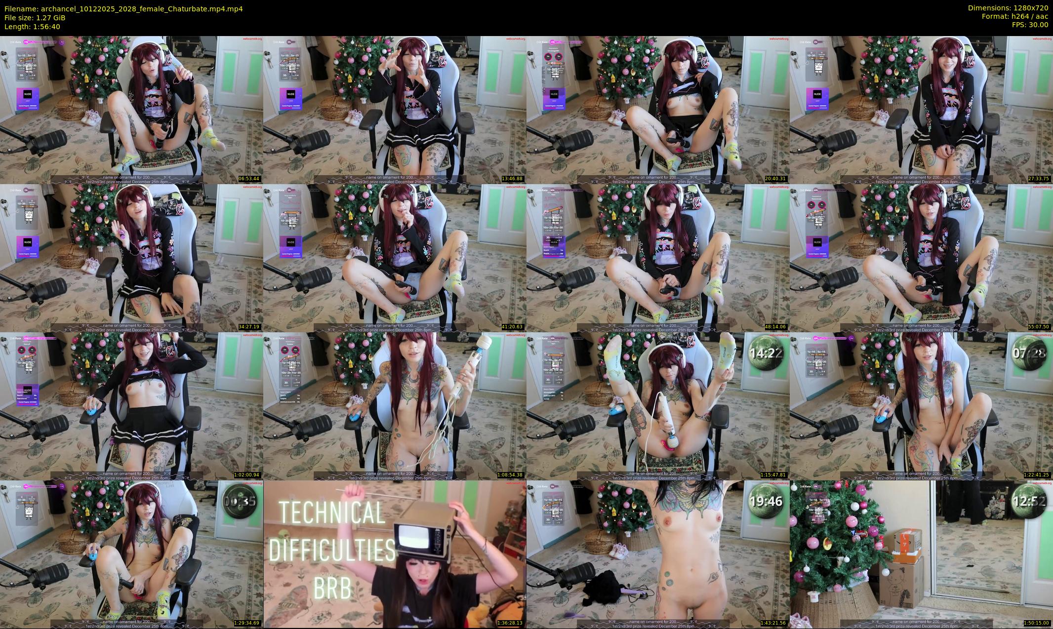 archancel — 117 minute Chaturbate female cam show recording, 720p, Dec 10, 2025