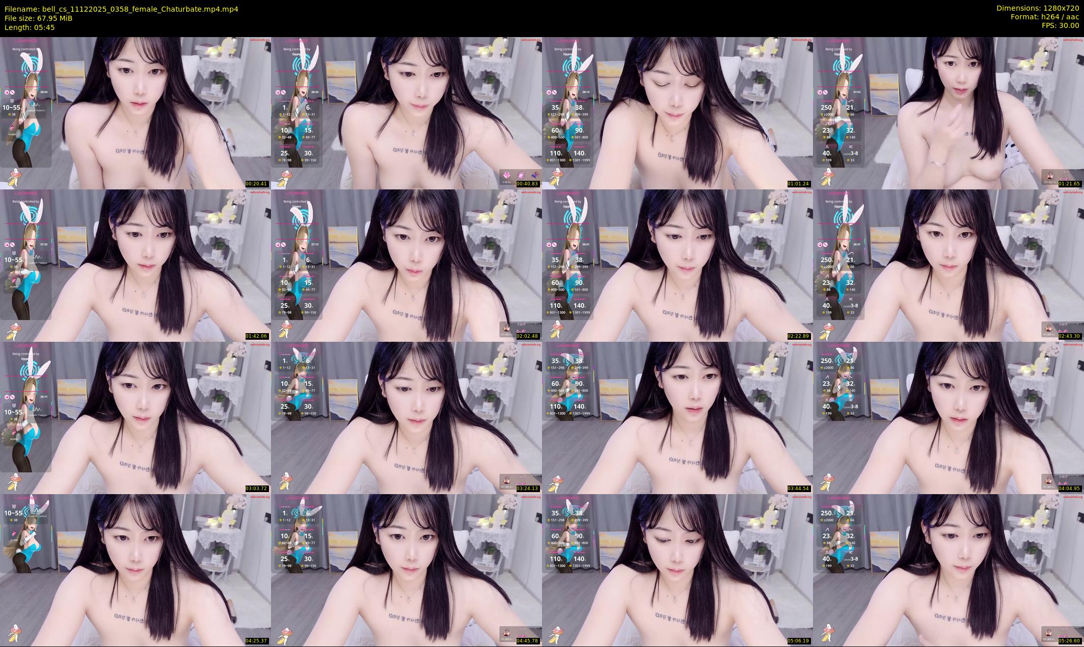 bell_cs — 6 minute Chaturbate female cam show recording, 720p, Dec 11, 2025