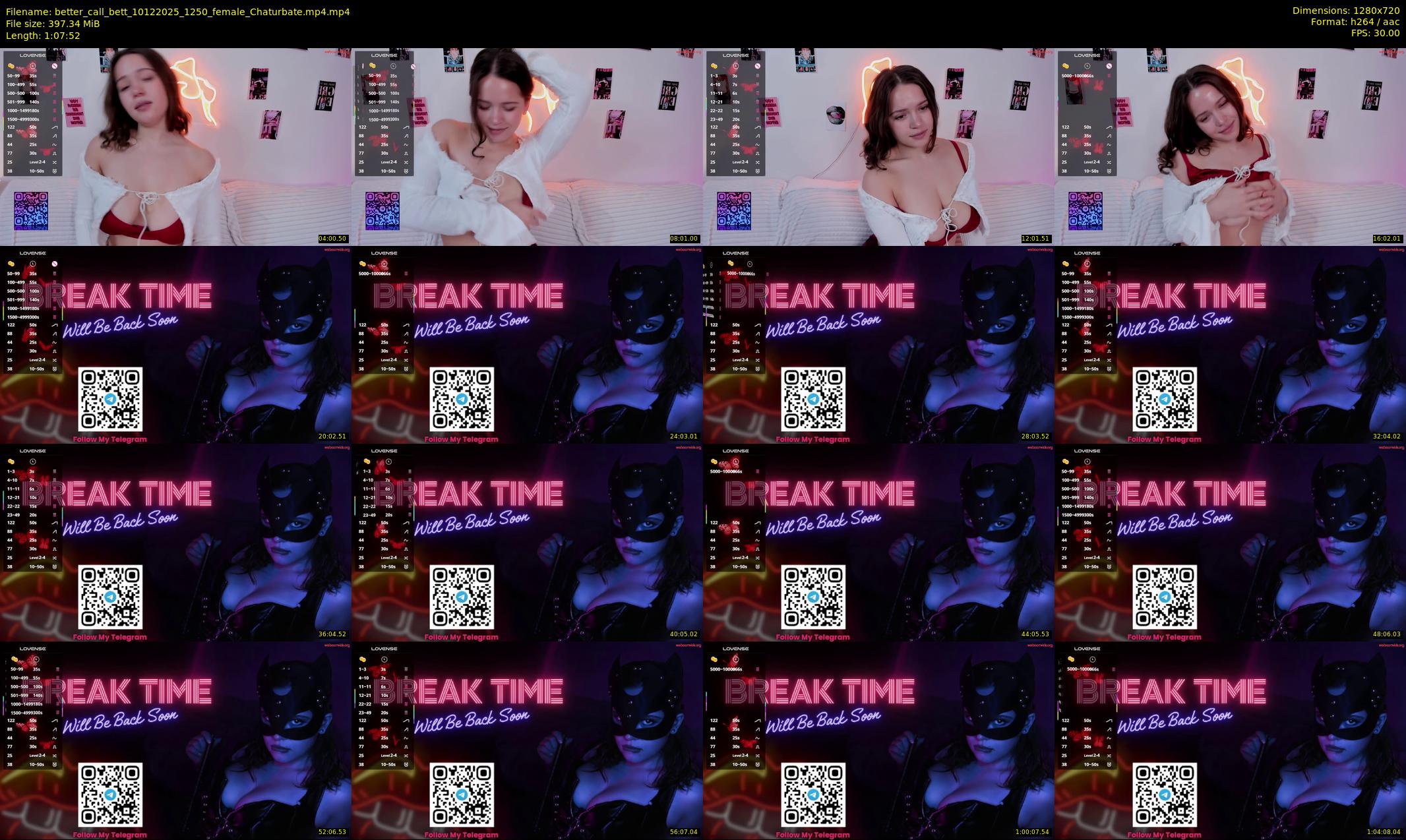 better_call_bett — 68 minute Chaturbate female cam show recording, 720p, Dec 10, 2025