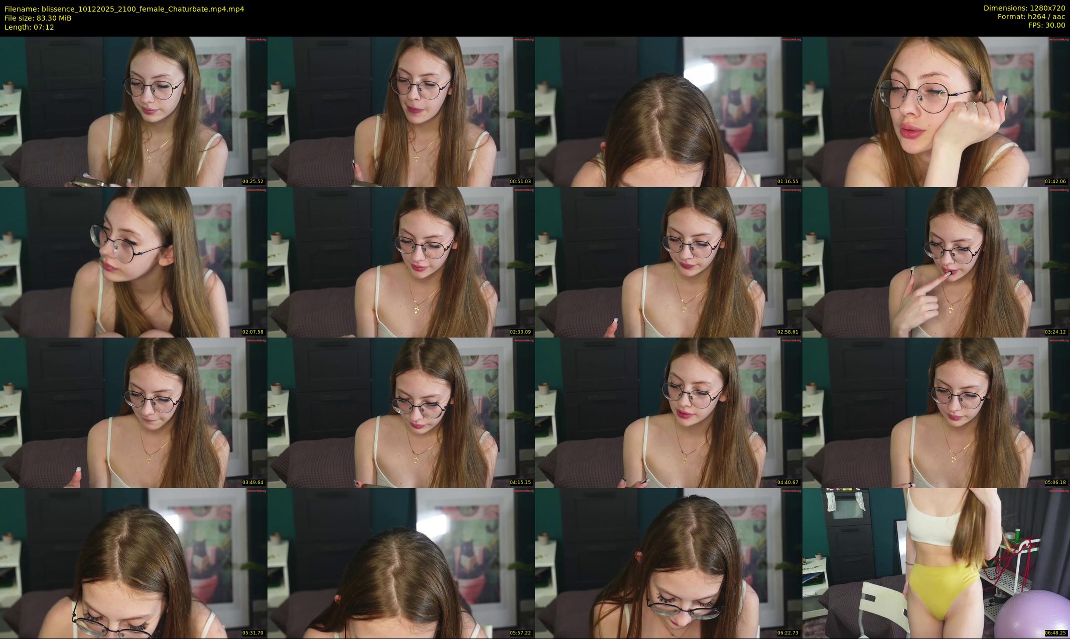 blissence — 8 minute Chaturbate female cam show recording, 720p, Dec 10, 2025