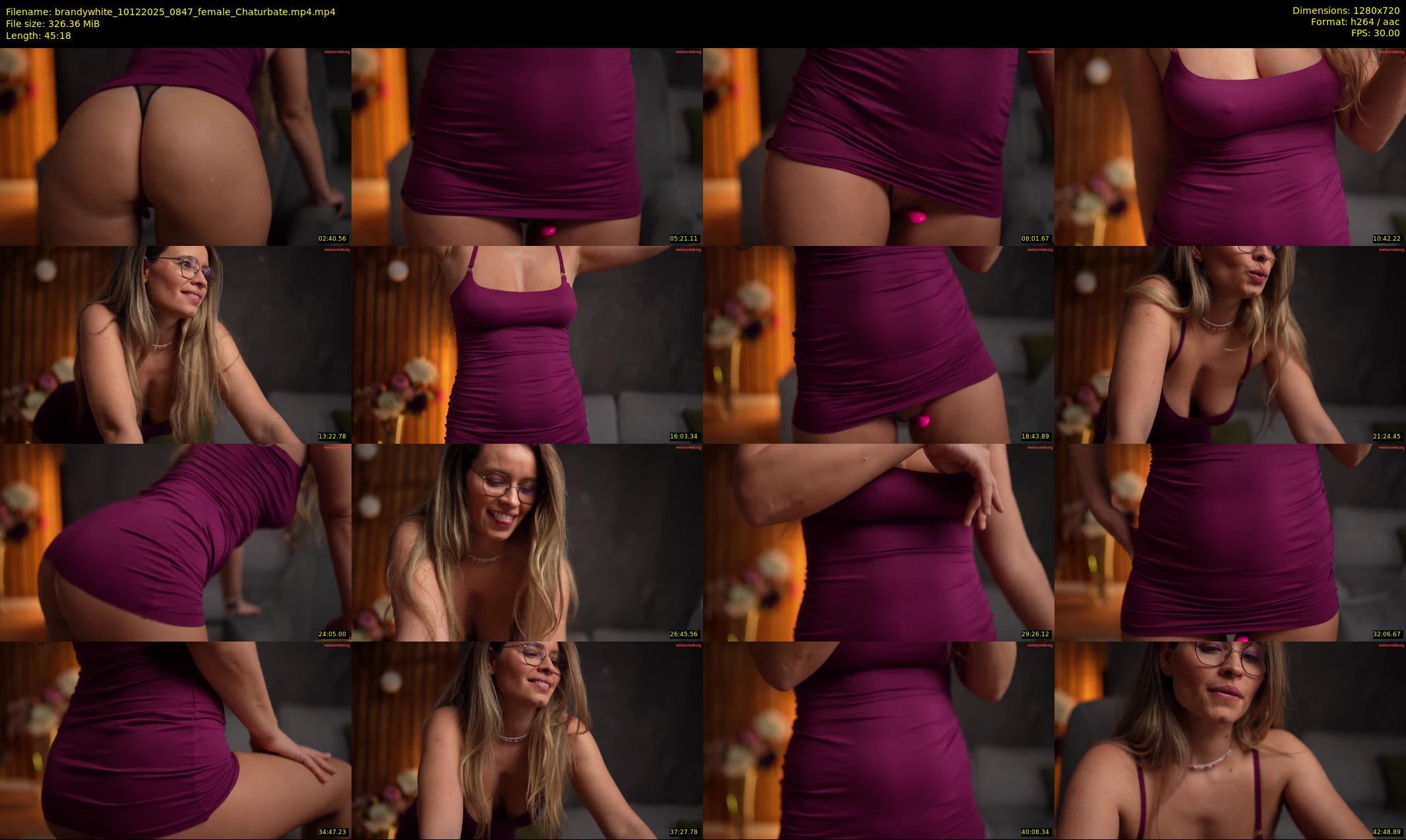brandywhite — 46 minute Chaturbate female cam show recording, 720p, Dec 10, 2025