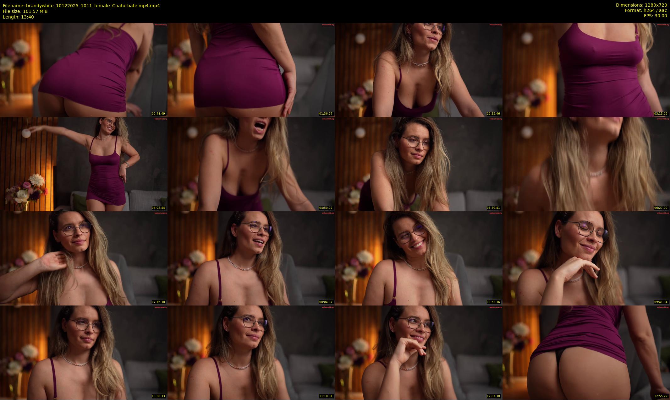 brandywhite — 14 minute Chaturbate female cam show recording, 720p, Dec 10, 2025