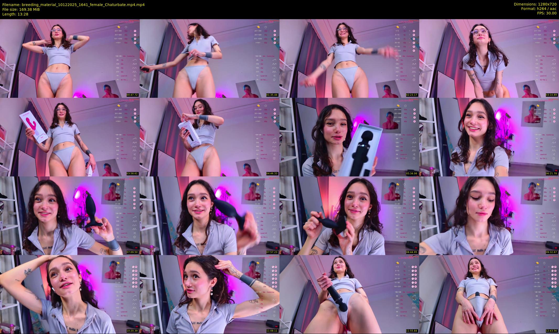 breeding_material — 14 minute Chaturbate female cam show recording, 720p, Dec 10, 2025